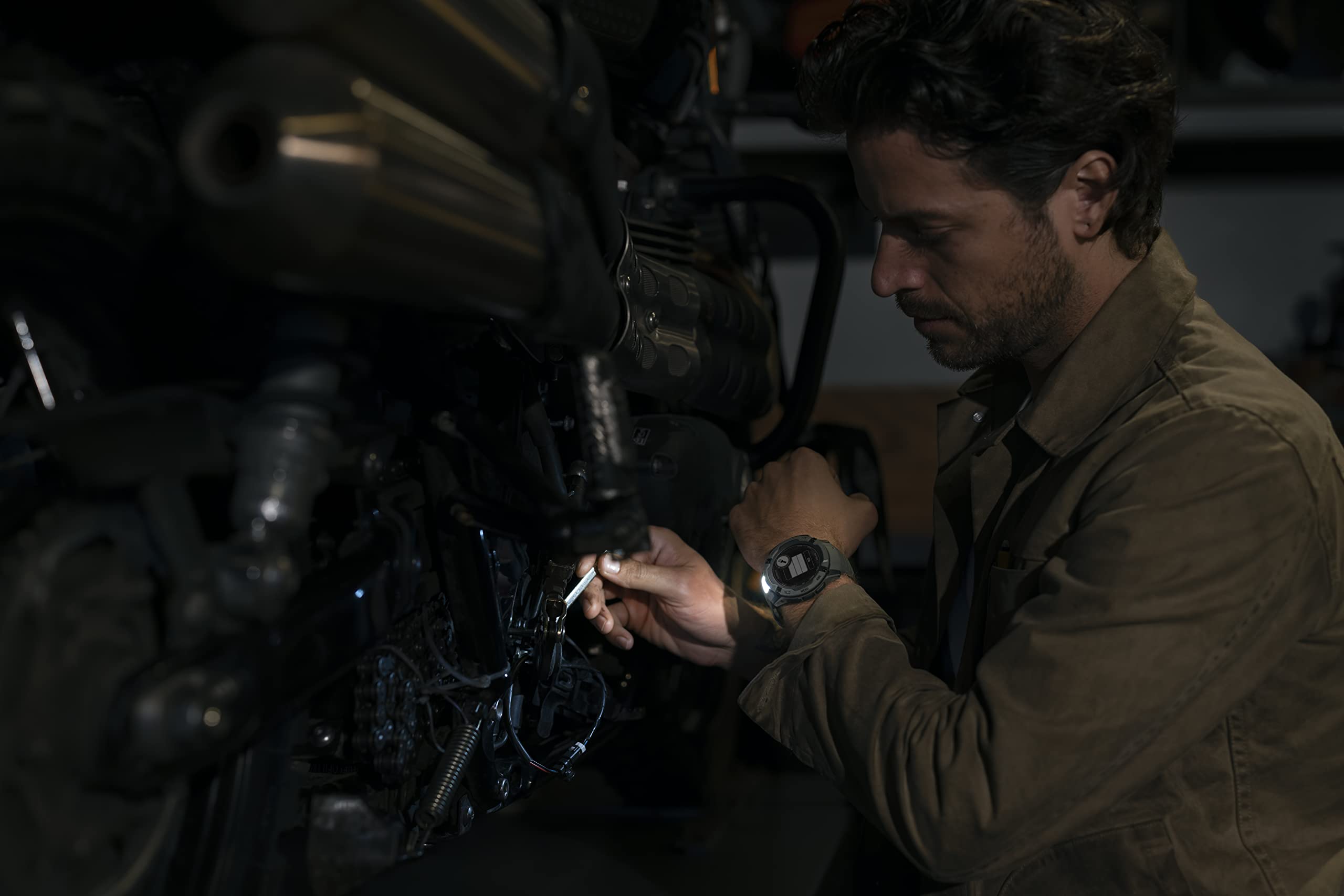 Garmin Instinct 2X Solar - Tactical Edition, Rugged Gps Smartwatch, Built-In Flashlight, Ballistics Calculator, Solar Charging C