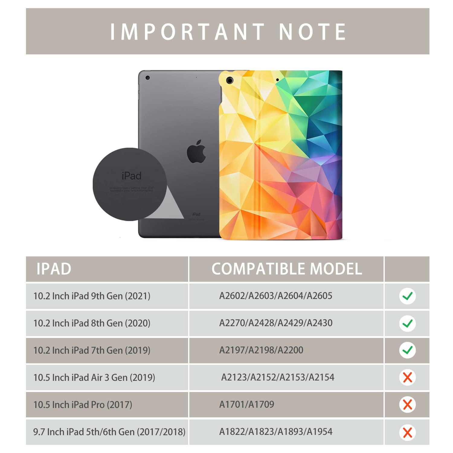 Ipad 9Th Generation Case, Ipad 8Th/7Th Generation Case, Ipad Case 9Th Generation,Ipad 10.2 Case Multi Angle Adjust Stand Auto Wa