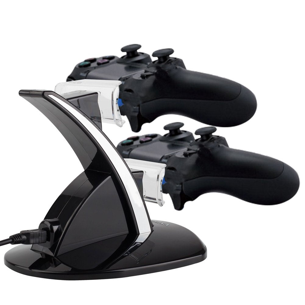 Vseer Ps3 Controller Charger, Dual Console Charger Charging Docking Station Stand For Ps3 With Led Indicators, Black