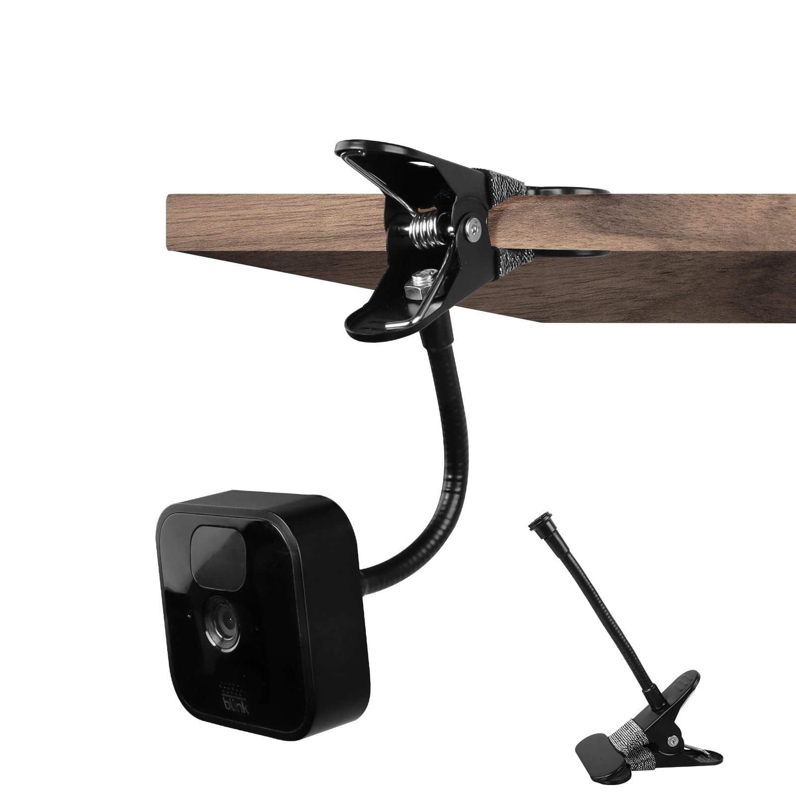 Flexible Clip Mount For Blink Outdoor 4/Blink Outdoor/Xt2/Xt/Mini/Arlo And More Security Cameras For Pole,Tree, Fence(No Drill, Black,1 Pack)