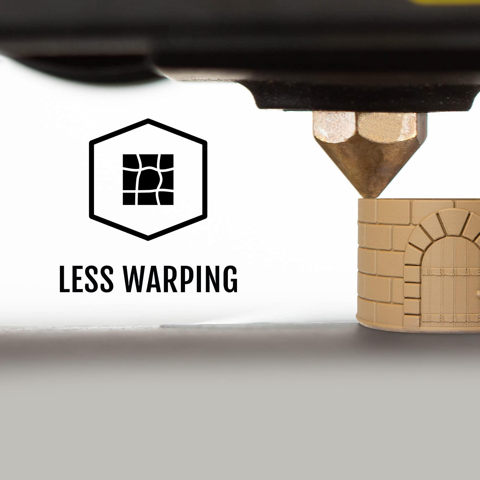 Hatchbox Matte Pla 3D Printer Filament, Dimensional Accuracy +/- 0.03 Mm, 1 Kg Spool, 1.75 Mm, Brown