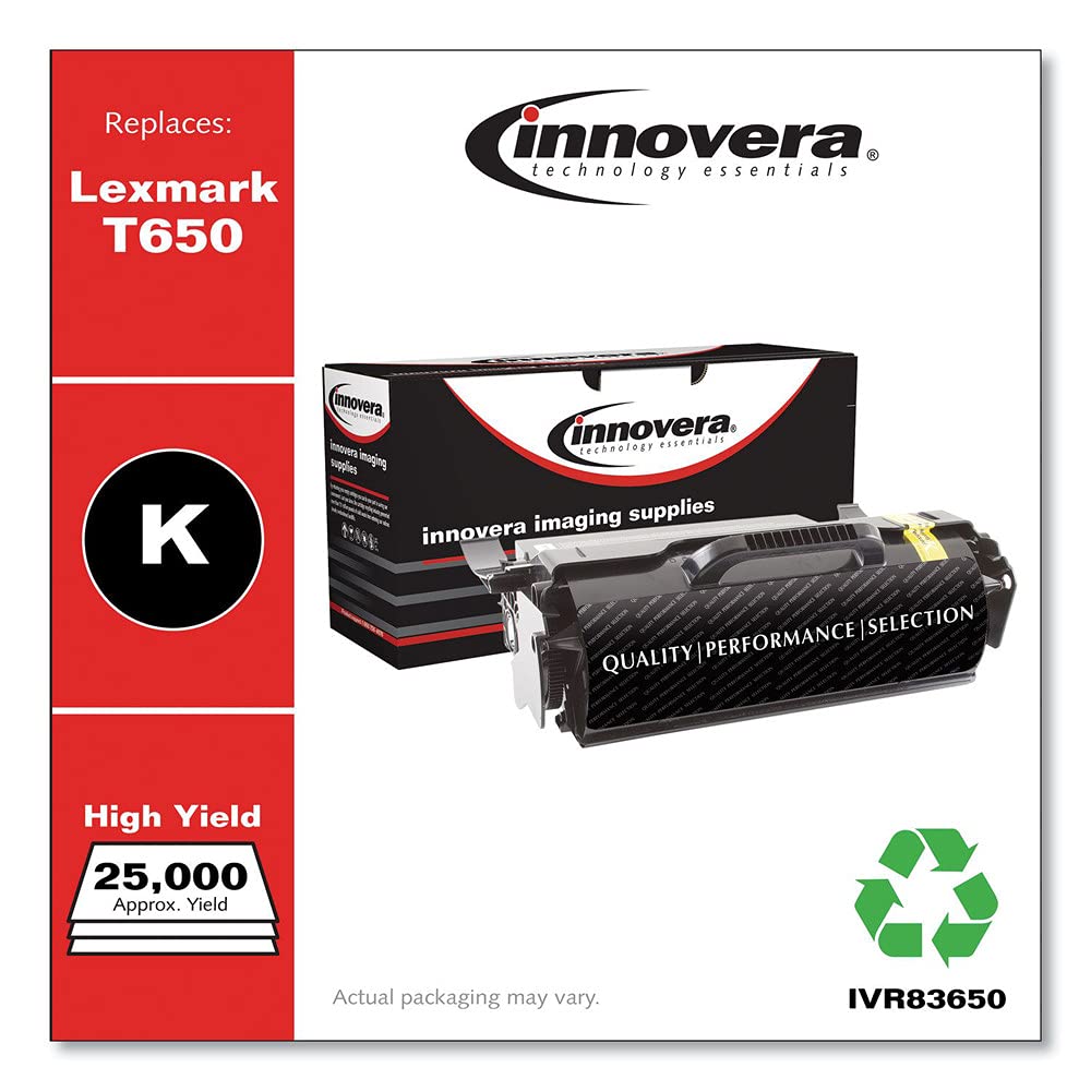 Innovera Remanufactured Black Toner, Replacement For T650H21A, 25,000 Page Yield