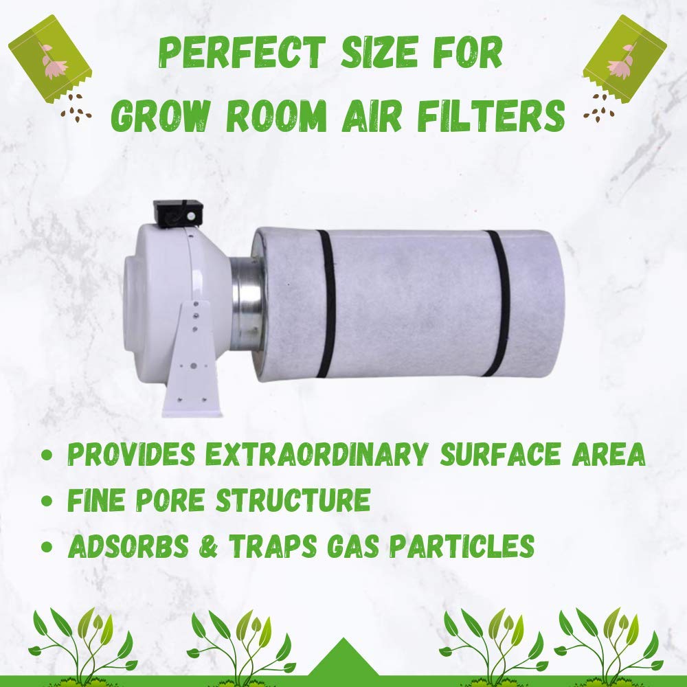 Envirosupply 4X8 Activated Carbon (Virgin Coconut Shell), Bulk Charcoal For Gas, Air Purification, Odor Removal, Deodorizer Vapo