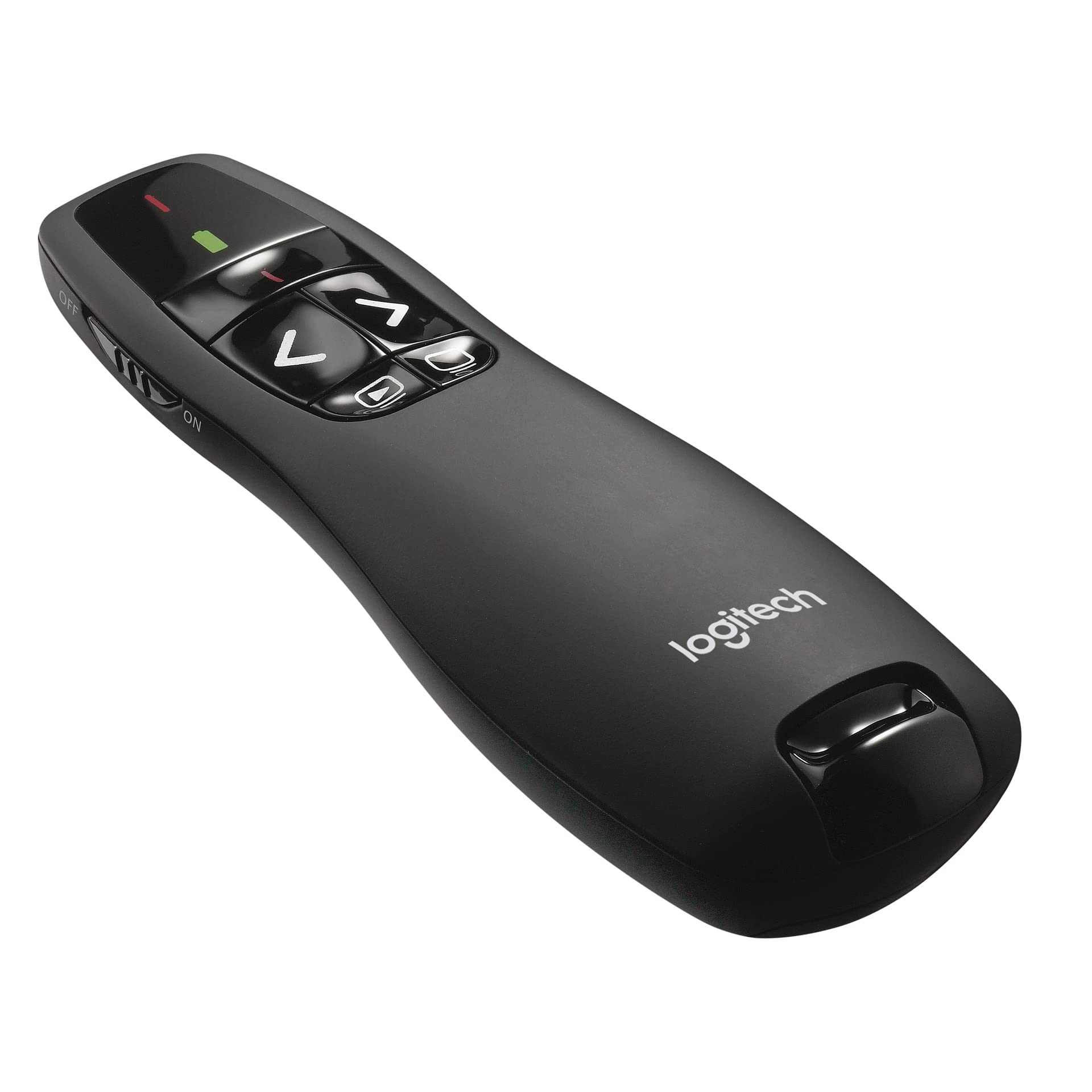 Logitech Wireless Presenter R400, Wireless Presentation Remote Clicker With 50 Ft Red Laser Pointer 910 001356