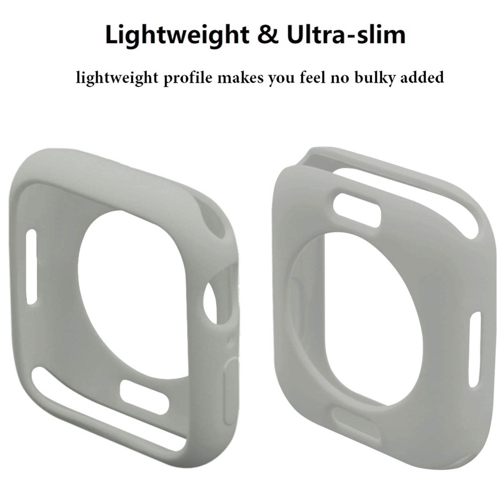 Hontao Ultra Thin Soft Tpu Shockproof Bumper Case For Iwatch Apple Watch Series Se 6/5/4 Fog 44Mm