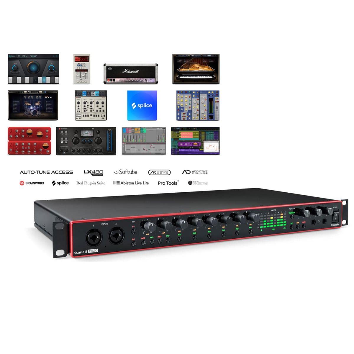 Focusrite Scarlett 18I20 3Rd Gen Usb Audio Interface For Recording, Producing And Engineering   High Fidelity, Studio Quality Re