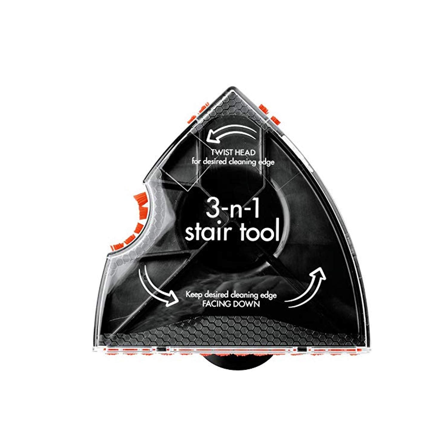 Bissell 3-In-1 Stair And Upholstery Tool | For Use Upright And Portable Carpet Cleaners | 2369, One Size, Black