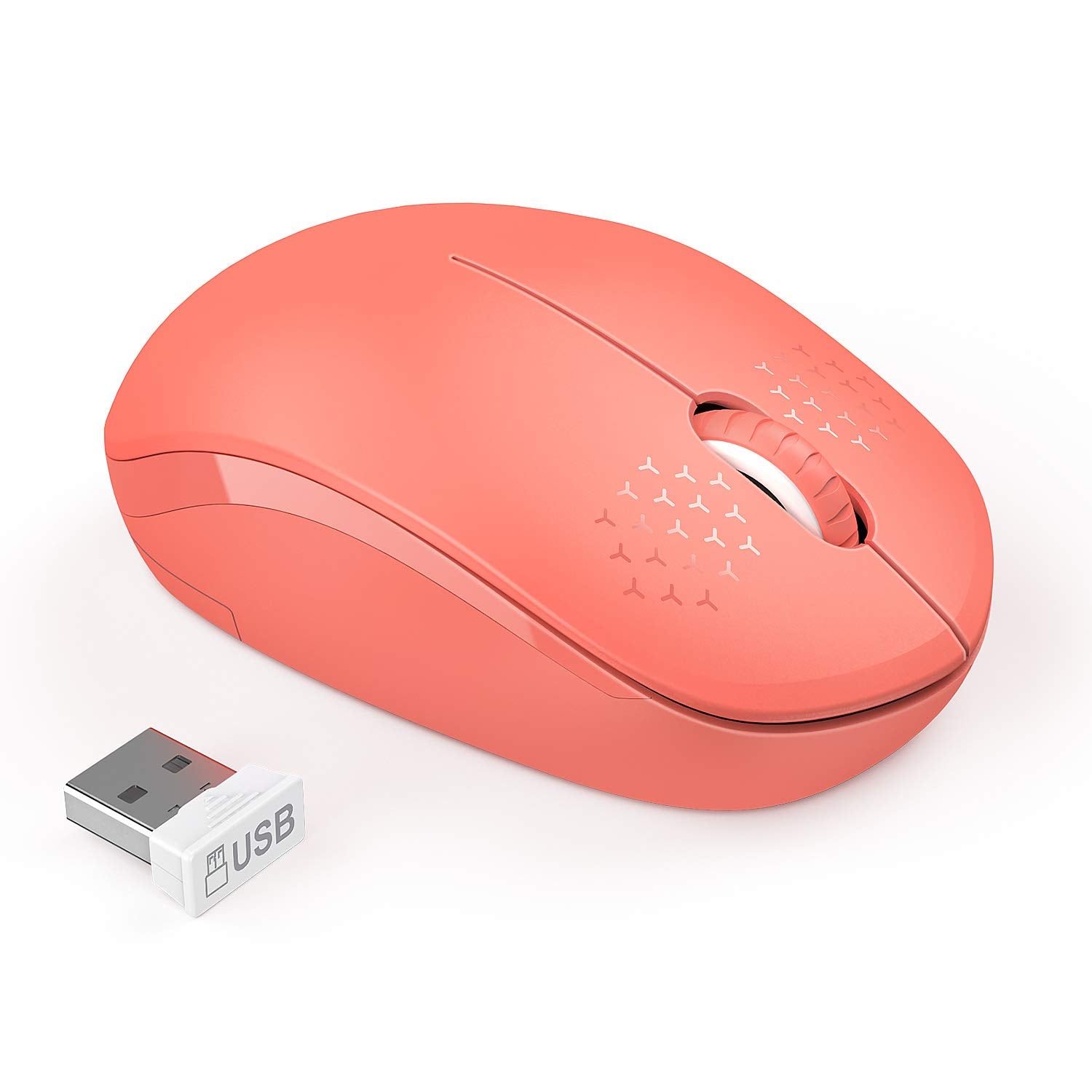 Seenda Wireless Mouse, 2.4G Noiseless Mouse With Usb Receiver Portable Computer Mice For Pc, Tablet, Laptop, Notebook   Living C