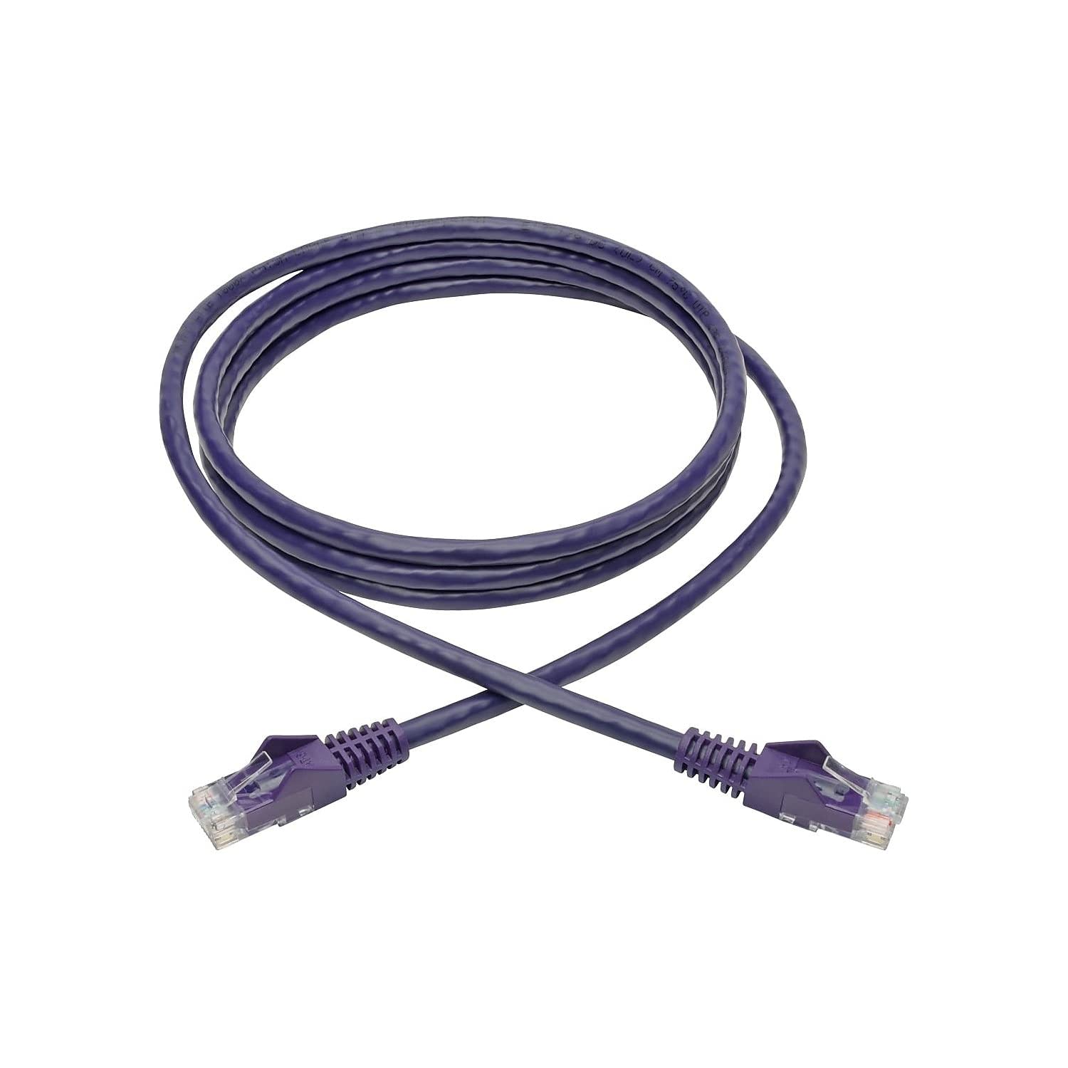 Tripp Lite Cat6 Gigabit Ethernet Snagless Molded Patch Cable Utp Purple Rj45 M/M 6 (N201 006 Pu)