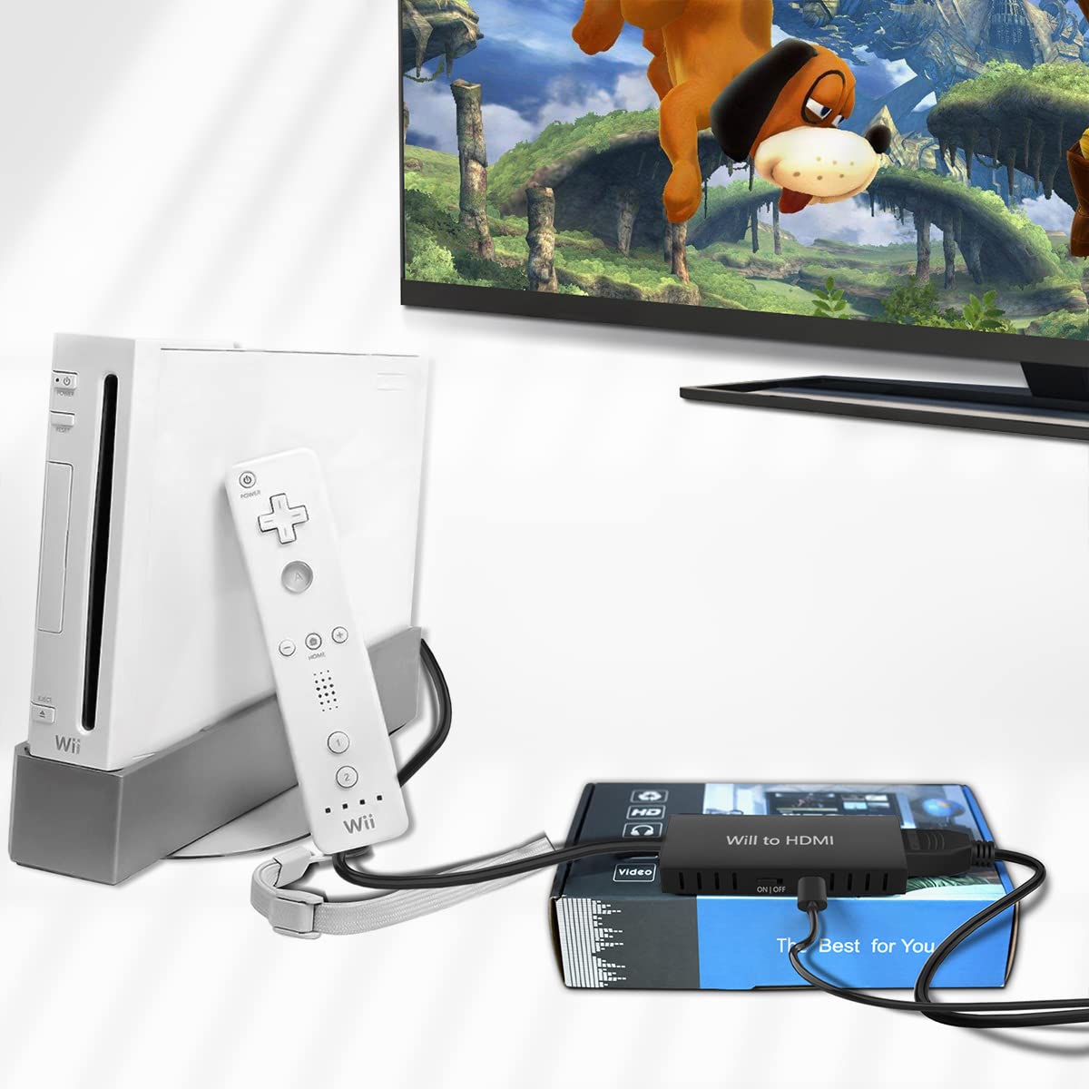 Wii To Hdmi Adapter   Convert 1080P/720P Ypbpr Signals To Digital Hdmi For Nintendo Wii And U