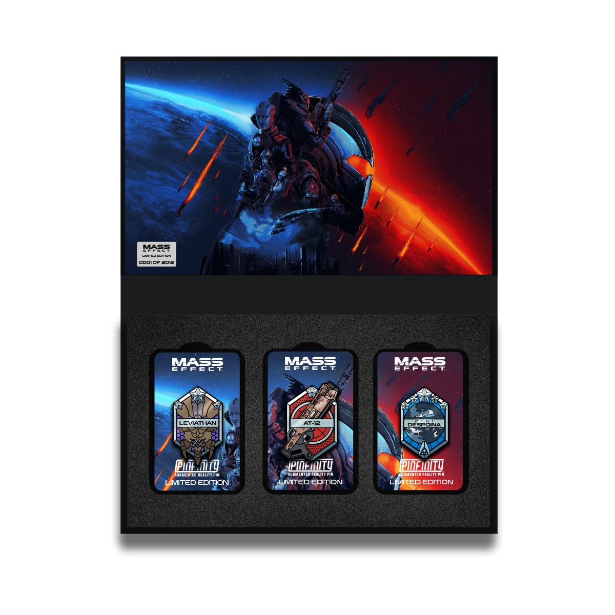 Pinfinity 630128121488 Limited Edition Mass Effect Leviathan Ar 3 Pin Set