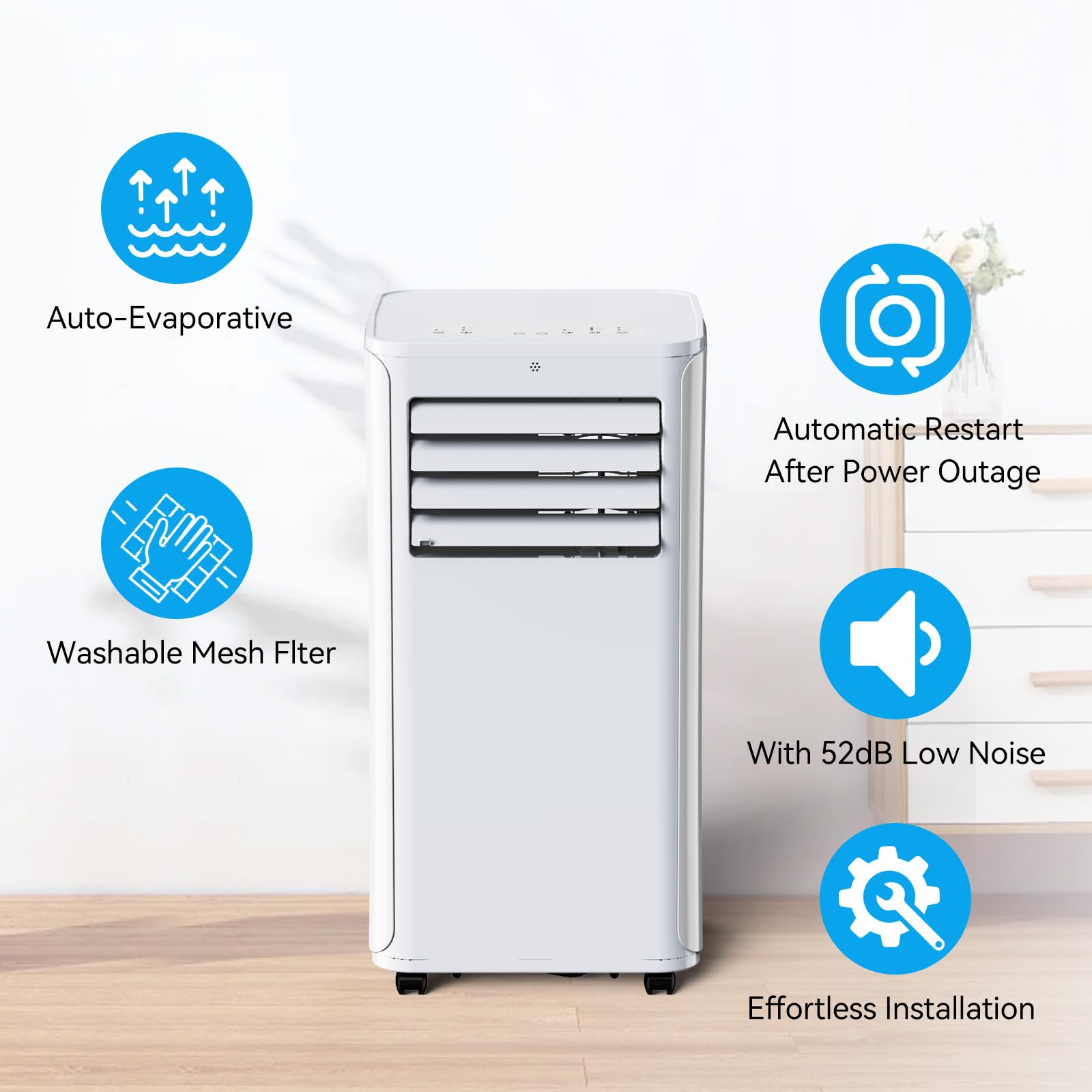 Coolblus A016B A016B 07Kr Air Conditioner, 12000Btu, White