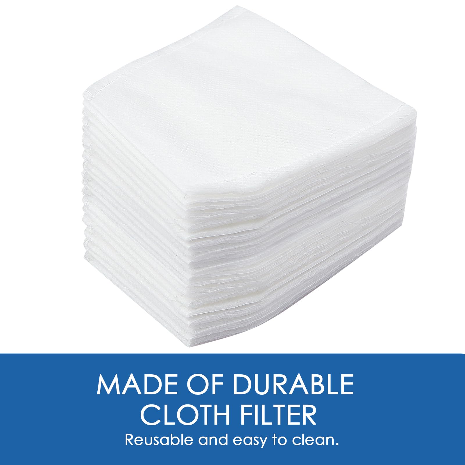 Mxzone Cloth Vacuum Filter Replacement Compatible With Makita T 03193, Xlc02, Lc01, Bcl180W Vacuums White, 20 Packs