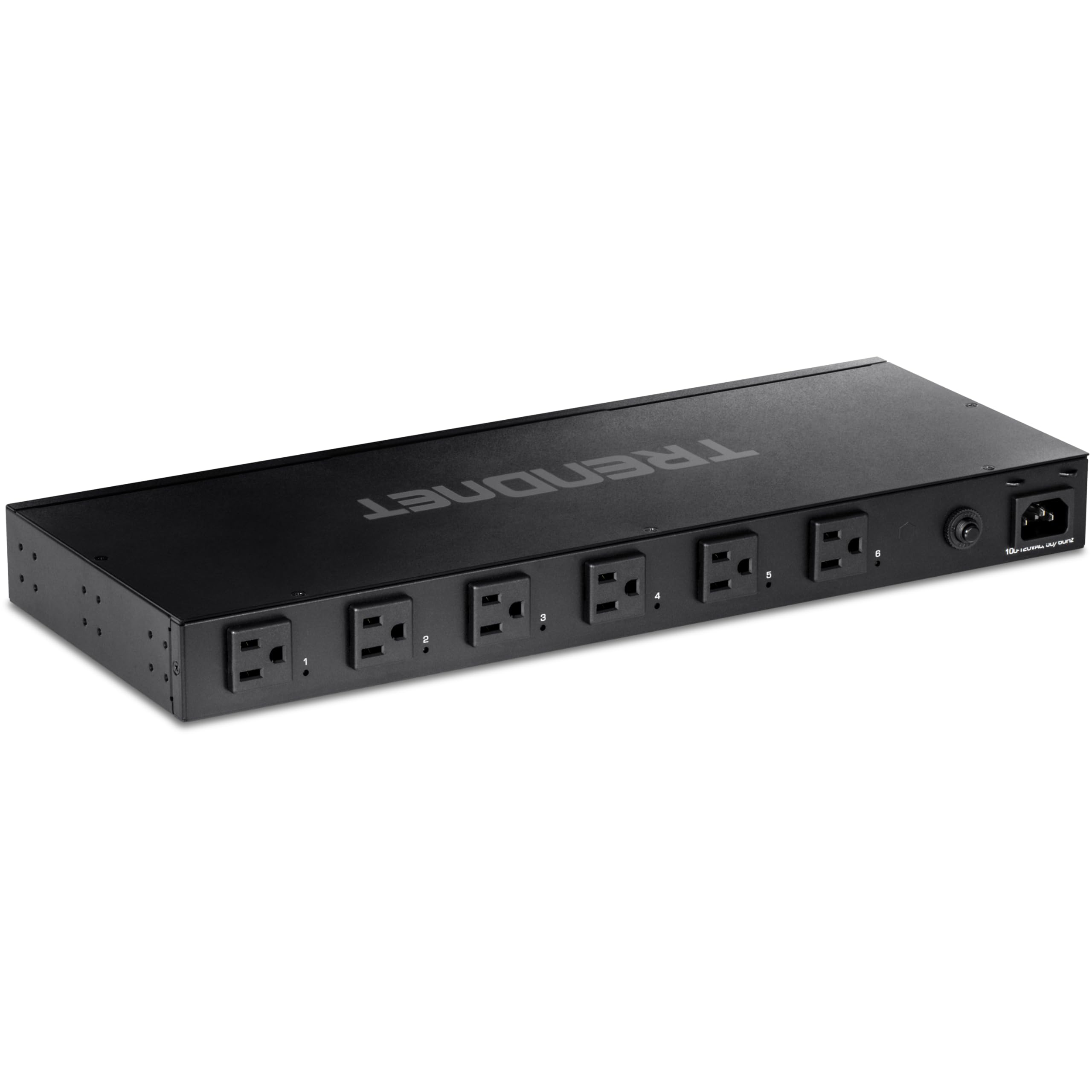 Trendnet 6 Outlet Managed Pdu, Rackmount Power Distribution Unit, 1 X Nema 5 15R Bypass Power Outlet, 1 X Gigabit Rj 45 Port, Ov