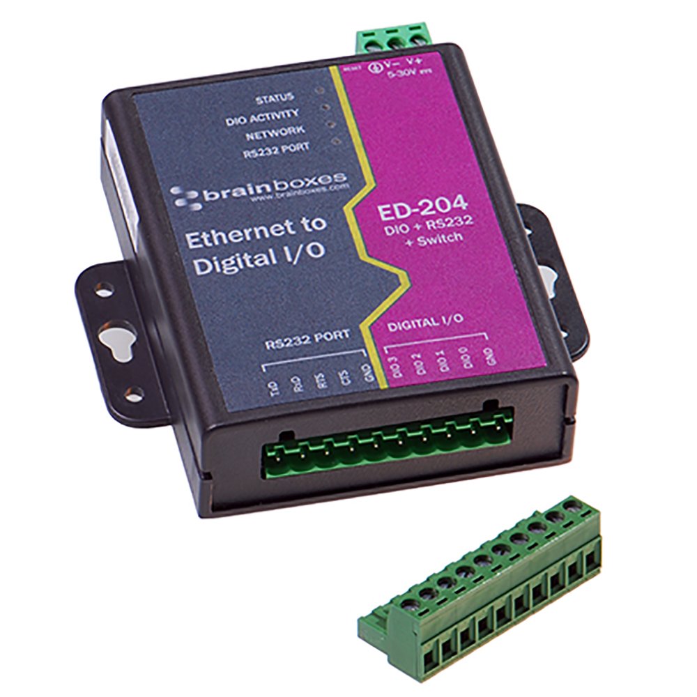 Brainboxes Ltd Ethernet 4 Dio + Rs232 + Switch