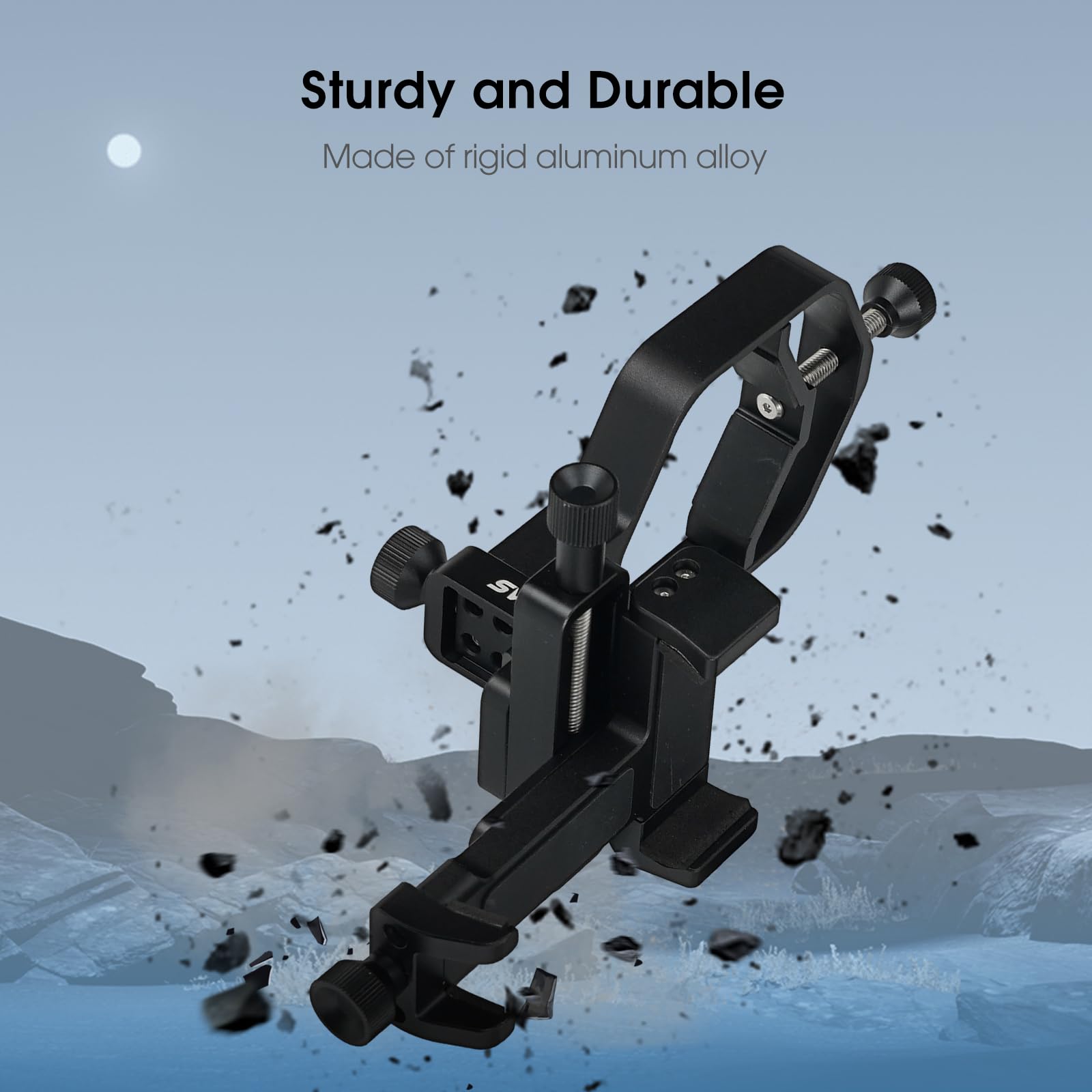 Svbony Sv214 Pro 3 Axis Universal Smartphone Adapter, Digiscoping Adapter With Remote Control Support 28 To 48Mm Eyepiece Diameter, For Capture Images Through Telescope Spotting Scope