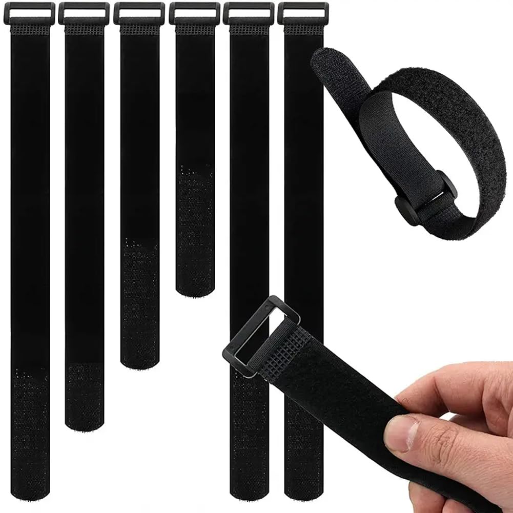 Evona 16 Piece Cable Organizer Hook & Loop TapeWire, Reusable Cable Ties, SelfAdhesive Velcro Cable Ties For Tidy Cables, Wire