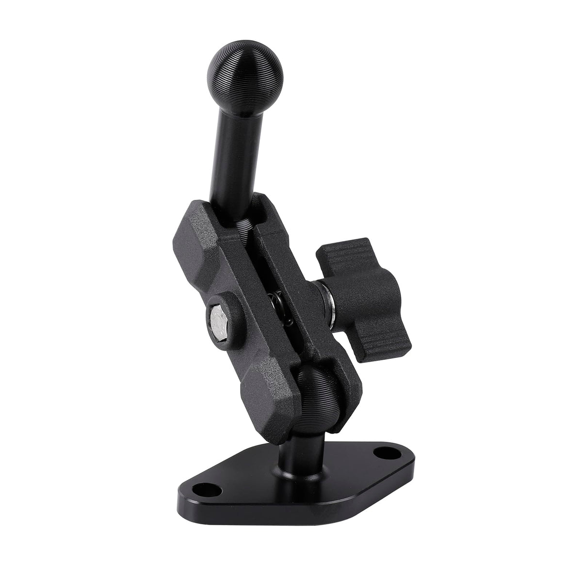Aluminum Amps To 17Mm Ball Adapter With Extension Rod For Car Phone Holder, Drill Mount Ball Plate Base Meets Industry Standard 