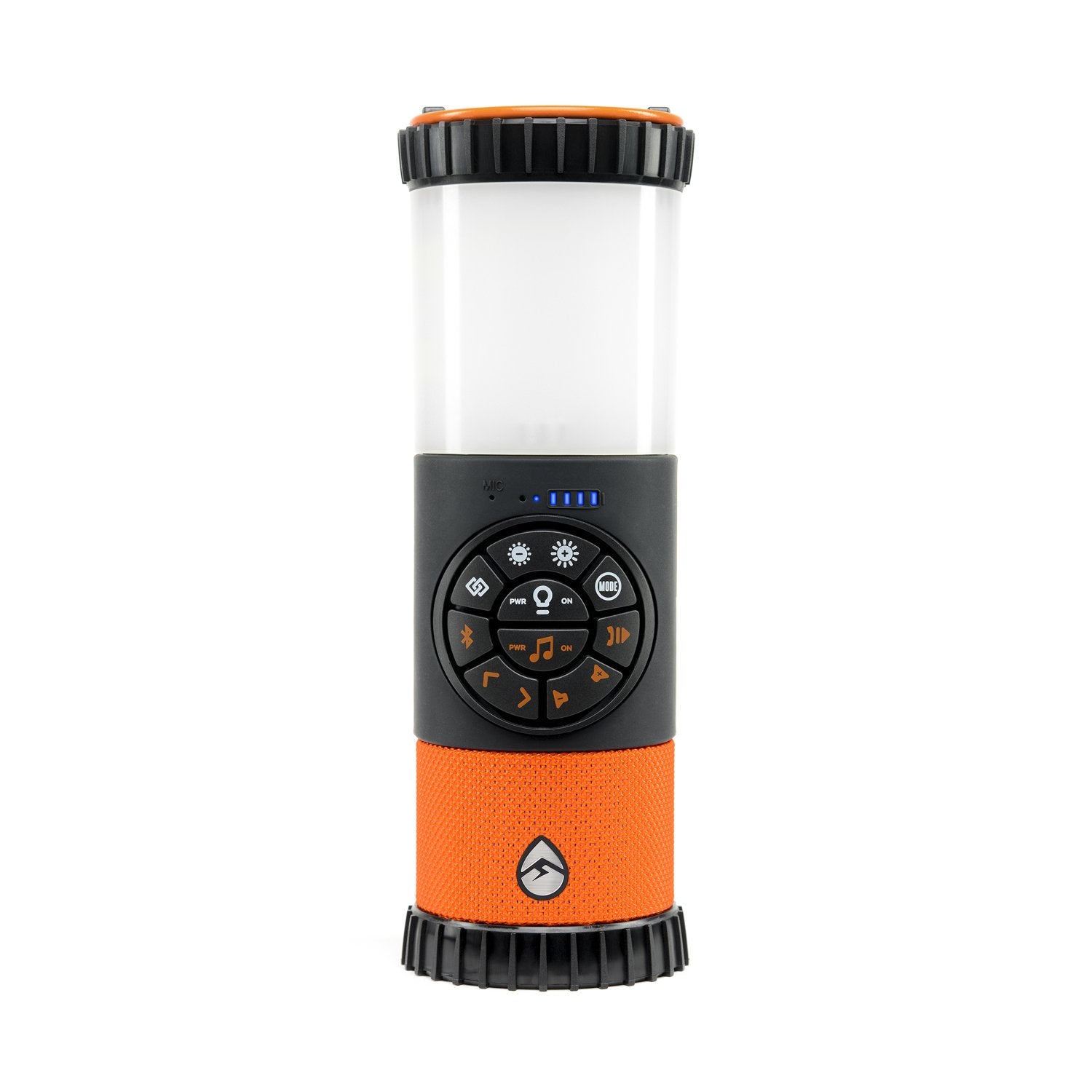 Ecoxgear 100% Waterproof Ecolantern With High Intensity Led'S, Built In 360 Degree Bluetooth Speaker & 4,400 Mah Power Bank   Orange