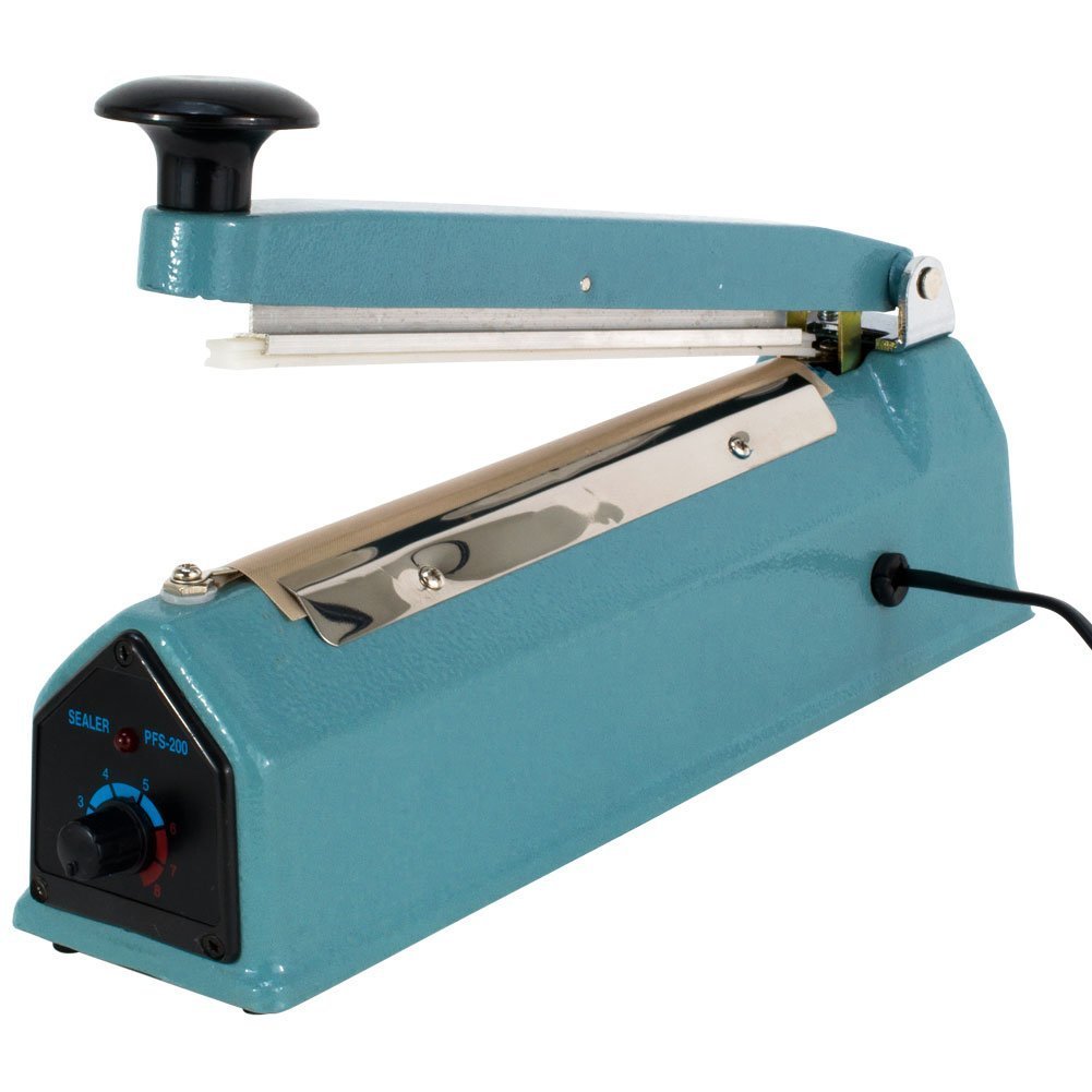 Primetrendz Hand Impulse Sealer Heat Seal Machine Poly Sealing With Element Grip And Teflon 12' (Inch)