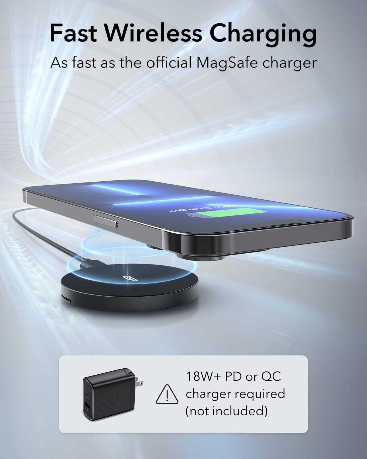 Esr For Magsafe Charger, Wireless Charger Kickstand, Charging Pad For Iphone 16/15/14/13/12 Series And Airpods 4/3/Pro/Pro 2, St