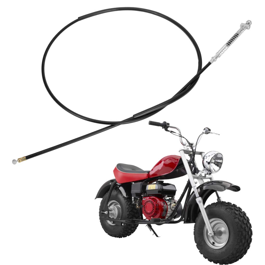 Fvrito 172Cm 67 Inch Rear Drum Brake Cable Line For 196Cc 6.5 Hp Baja Heat Warrior Hensim Massimo Mb165 Mb200 Coleman Trail Ct20