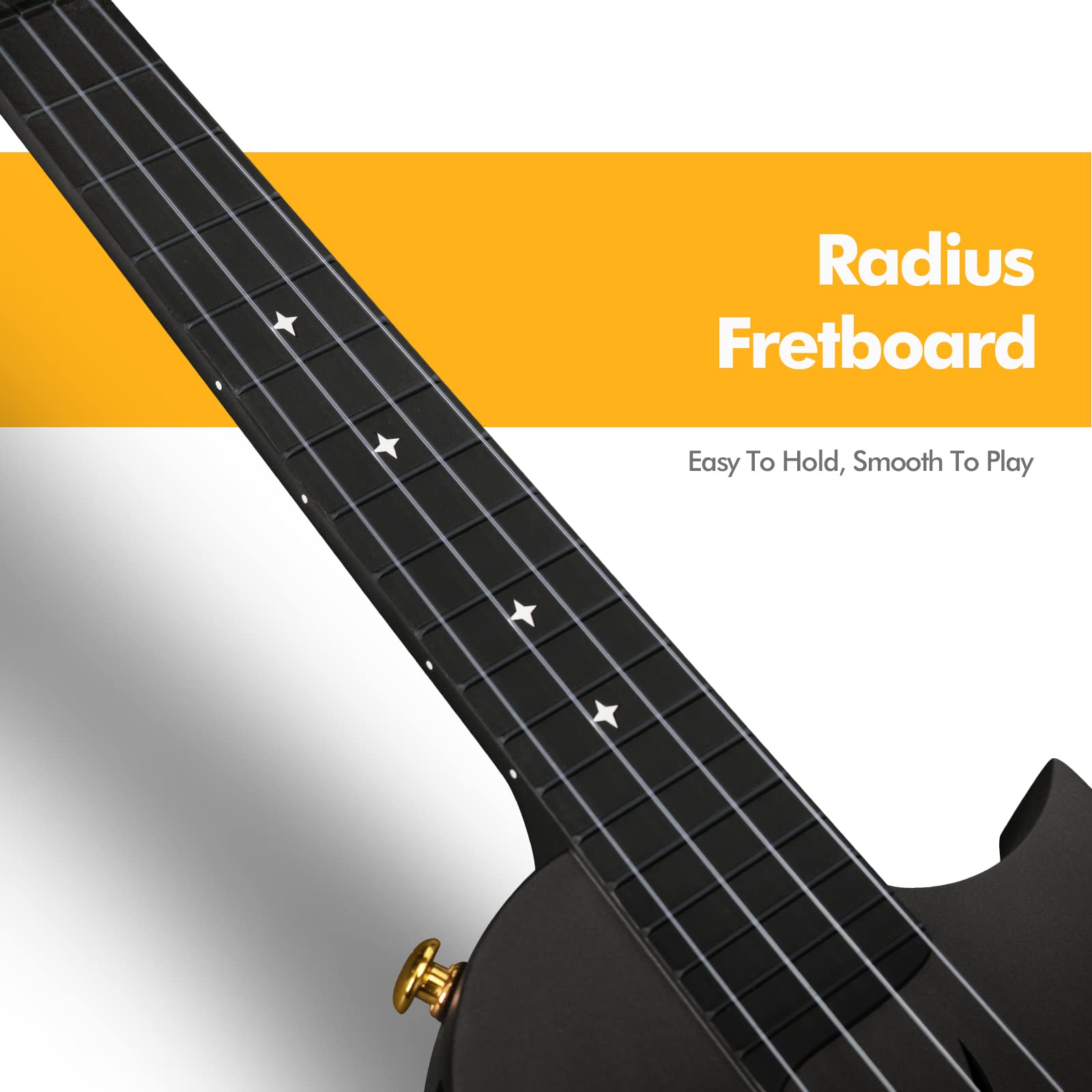 Enya Concert Ukulele Nova U 23 Carbon Fiber Travel Ukulele With Beginner Kit Includes Online Lessons, Case, Strap, Capo And Stri