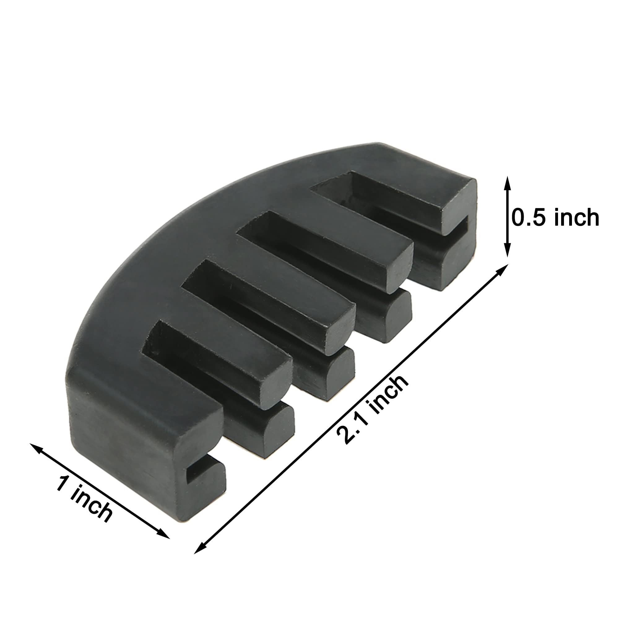 4Pcs Violin Mute, 4/4 Rubber Violin Practice Mute, Black