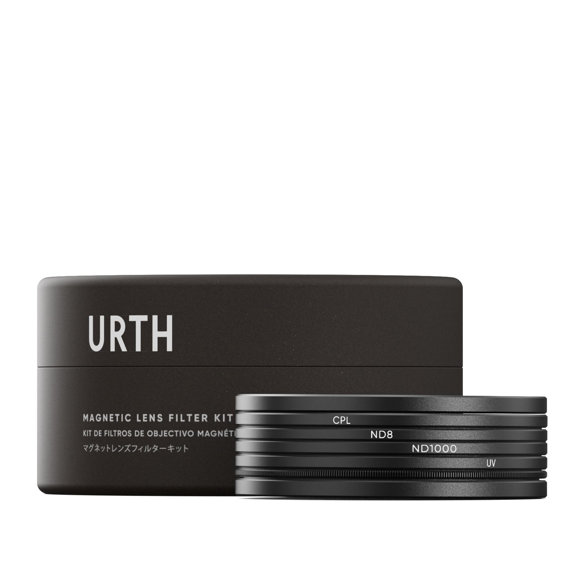 Urth 77mm 4-in-1 Magnetic Lens Filter Kit (Plus+) -UV, CPL, Neutral Density ND8, ND1000, Multi-Coated Optical Glass, Ultra-Slim 