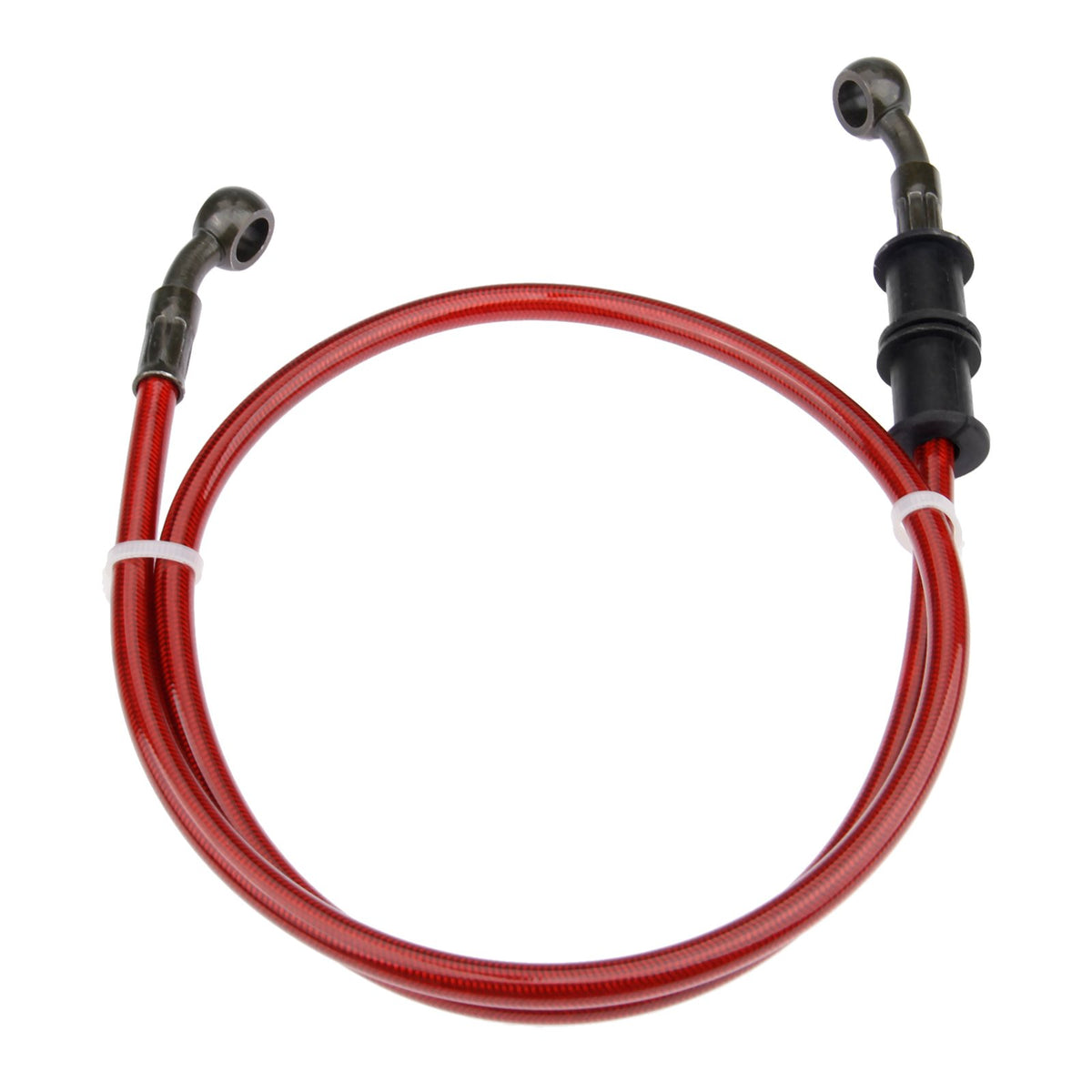 Mtsooning 90Cm Motorcycle Oil Hose, Hydraulic Brake Line Braided Steel Gas Clutch Pipe Compatible With Atv Pit Dirt Bike Enduro