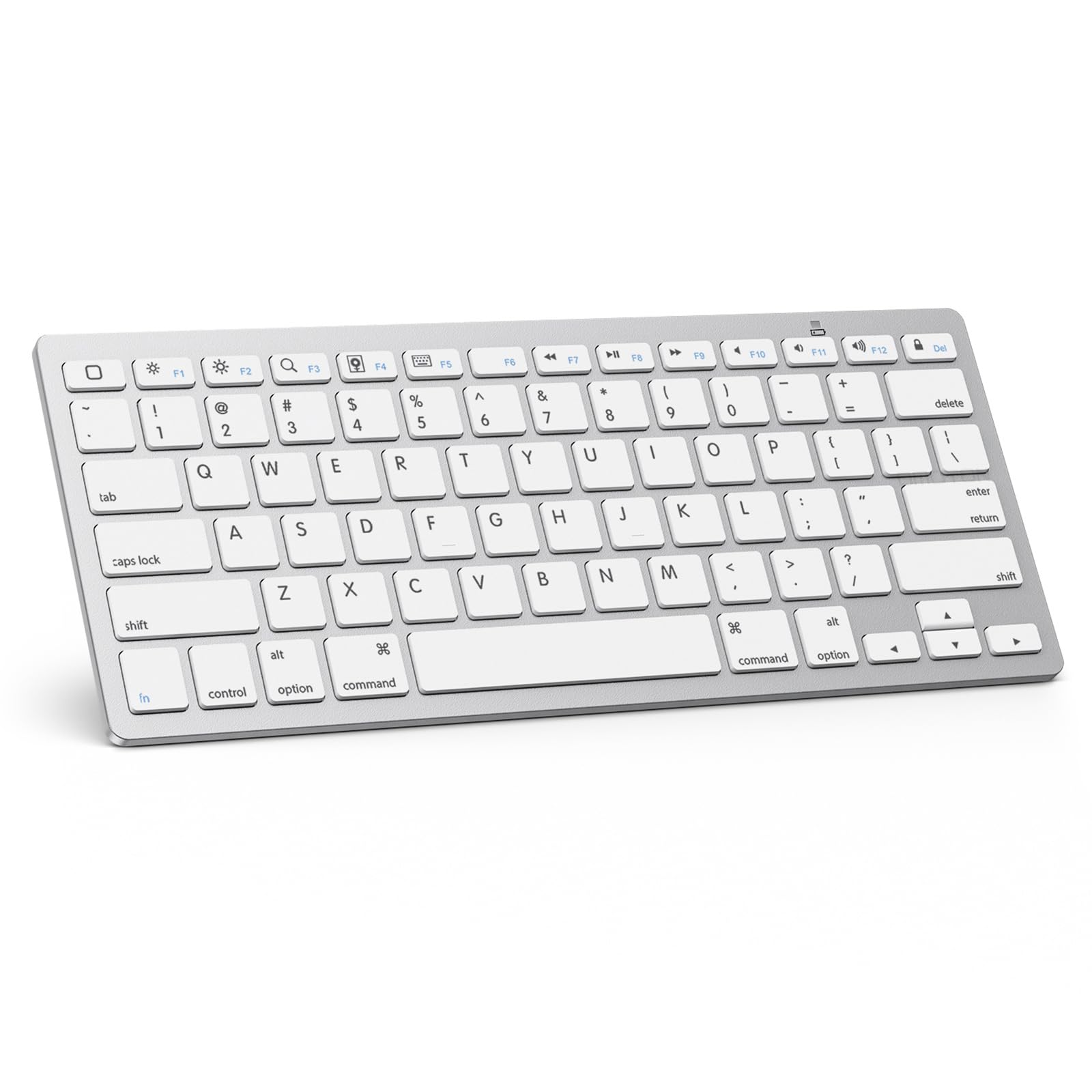 Omoton Bluetooth Keyboard For Ipad 10Th Generation, Ipad 10.2 (9Th/8Th/7Th), Ipad Pro 13/12.9/11 Inch, Ipad Air 13/11 Inch, Ipad Air 5Th/4Th Gen, Ipad Mini And More Bluetooth Enabled Devices, White