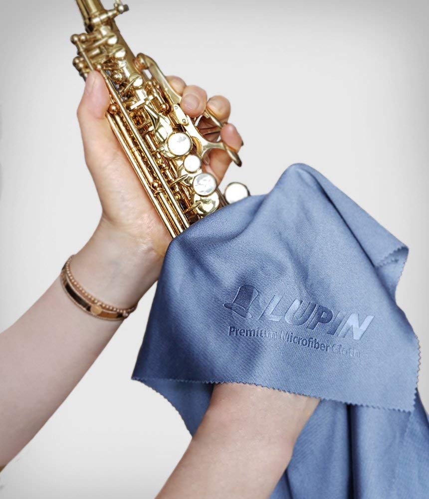 Lupin Microfiber Cleaning Cloths, 6 Pack Premium Ultra Lint Free Polishing Cloth For Cell Phone, Tablets, Laptops, Ipad, Glasses