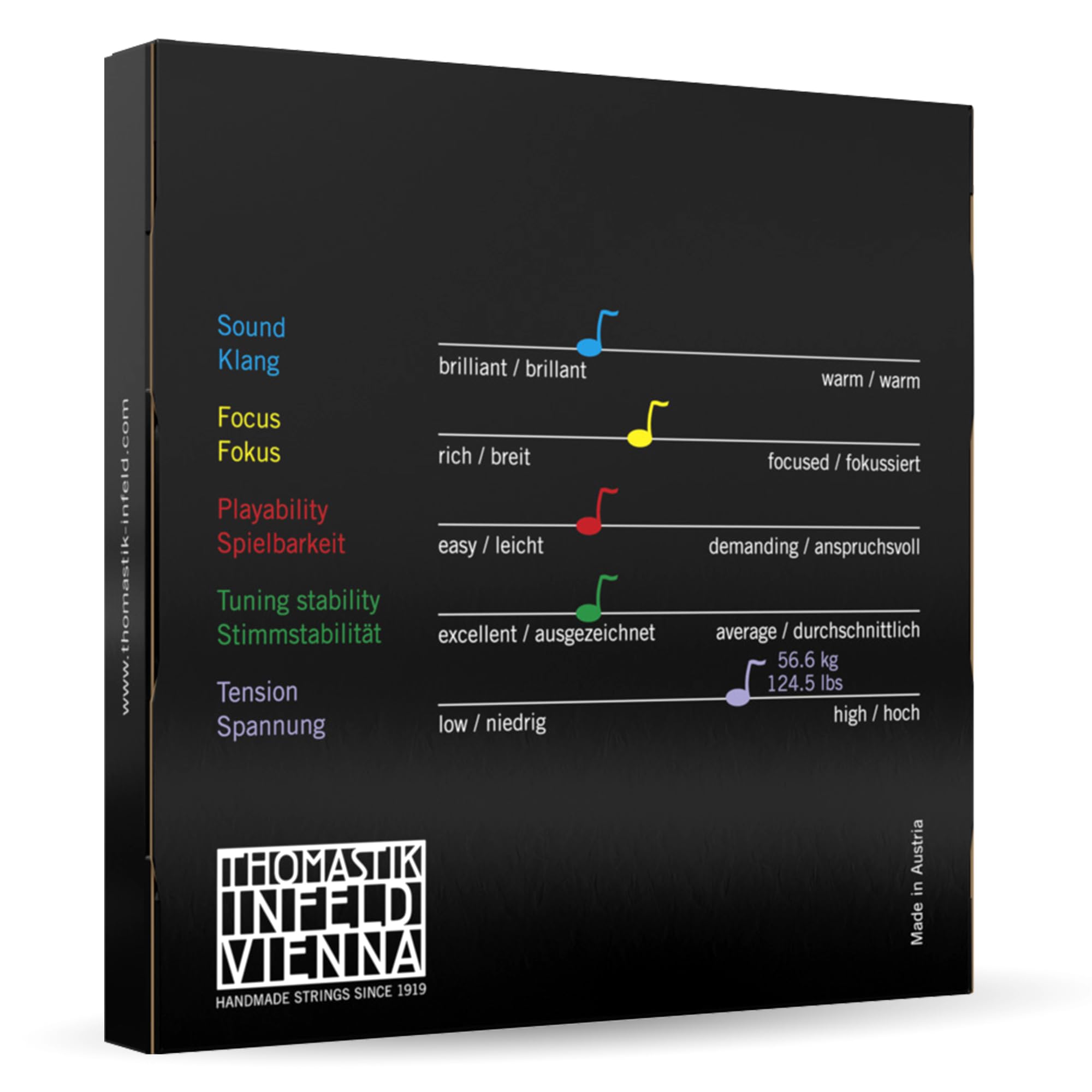 Thomastik Infeld Spirocore Cello Strings Set 4/4 Size   Flexible Cello Strings 4/4 Set With Exceptional Sound And Bow Response