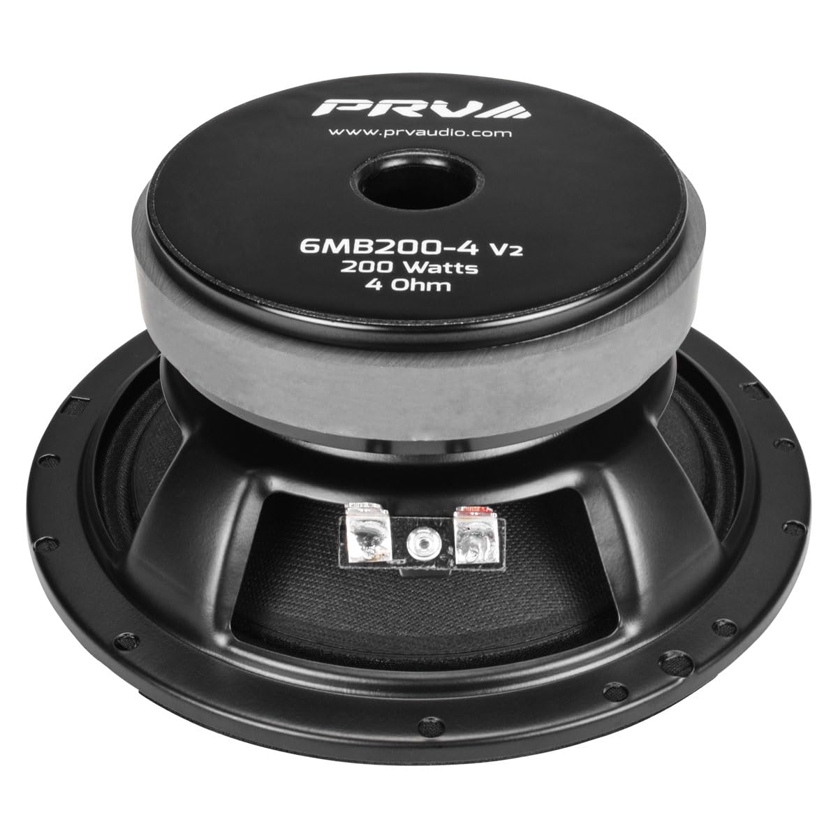 Prv Audio 6.5 Midbass Speaker 6Mb200 4 V2 4 Ohms   200 Watts 93.5 Db 1.5' Voice Coil   6 Inch Speaker For Car Audio With Outstanding Vocals And Punch For Small Custom Enclosures   Pro Audio (Single)