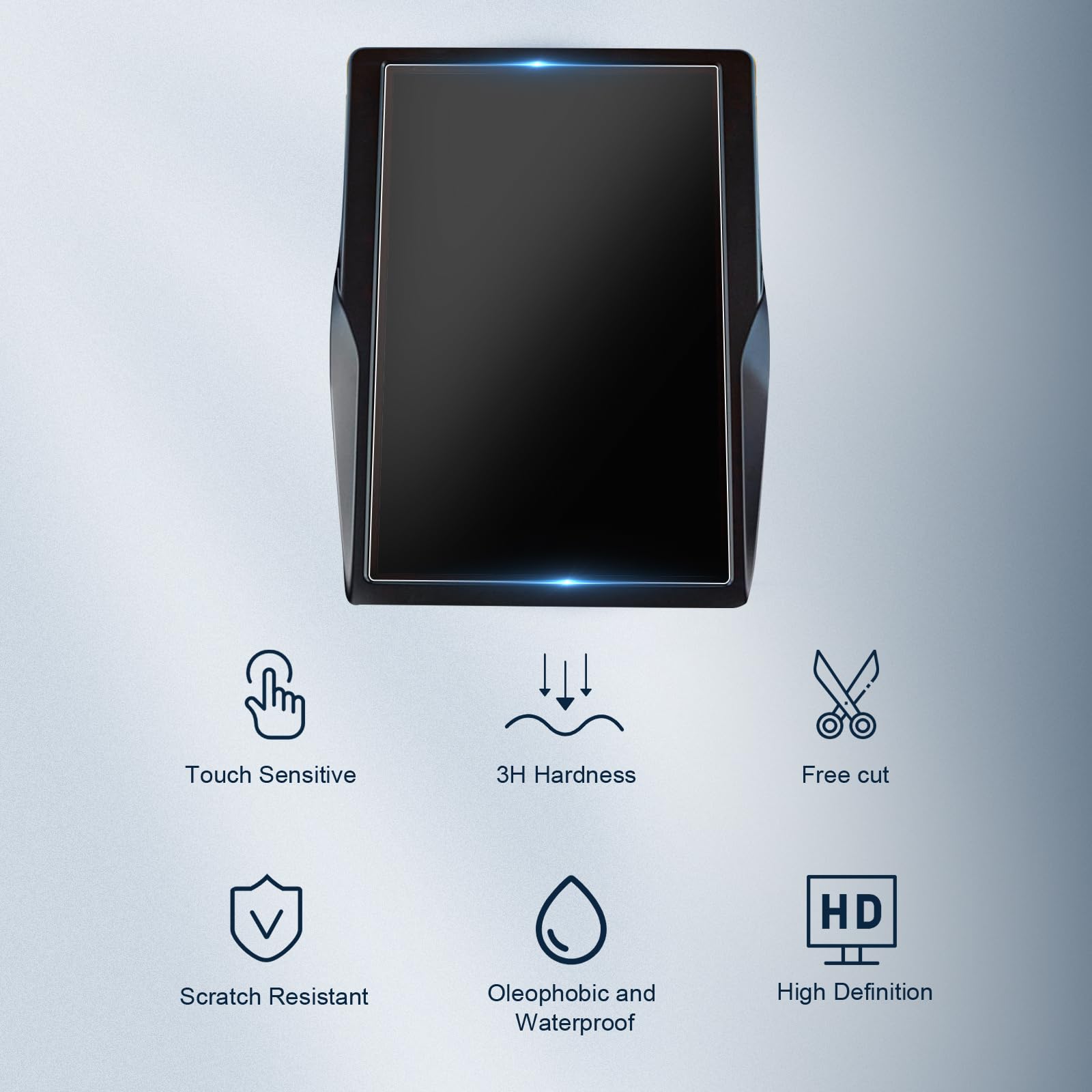 Bibibo 2Pcs For 2024 Ford Edge Screen Protector For 2021 2024 Ford Edge (Se, Sel, St Line, Titanium,St )12 Inch Display, 2024 Ford Edgeradio Screen Protector 2024 Ford Edge Accessories Pet Nano Foils 2021 2024 Edge