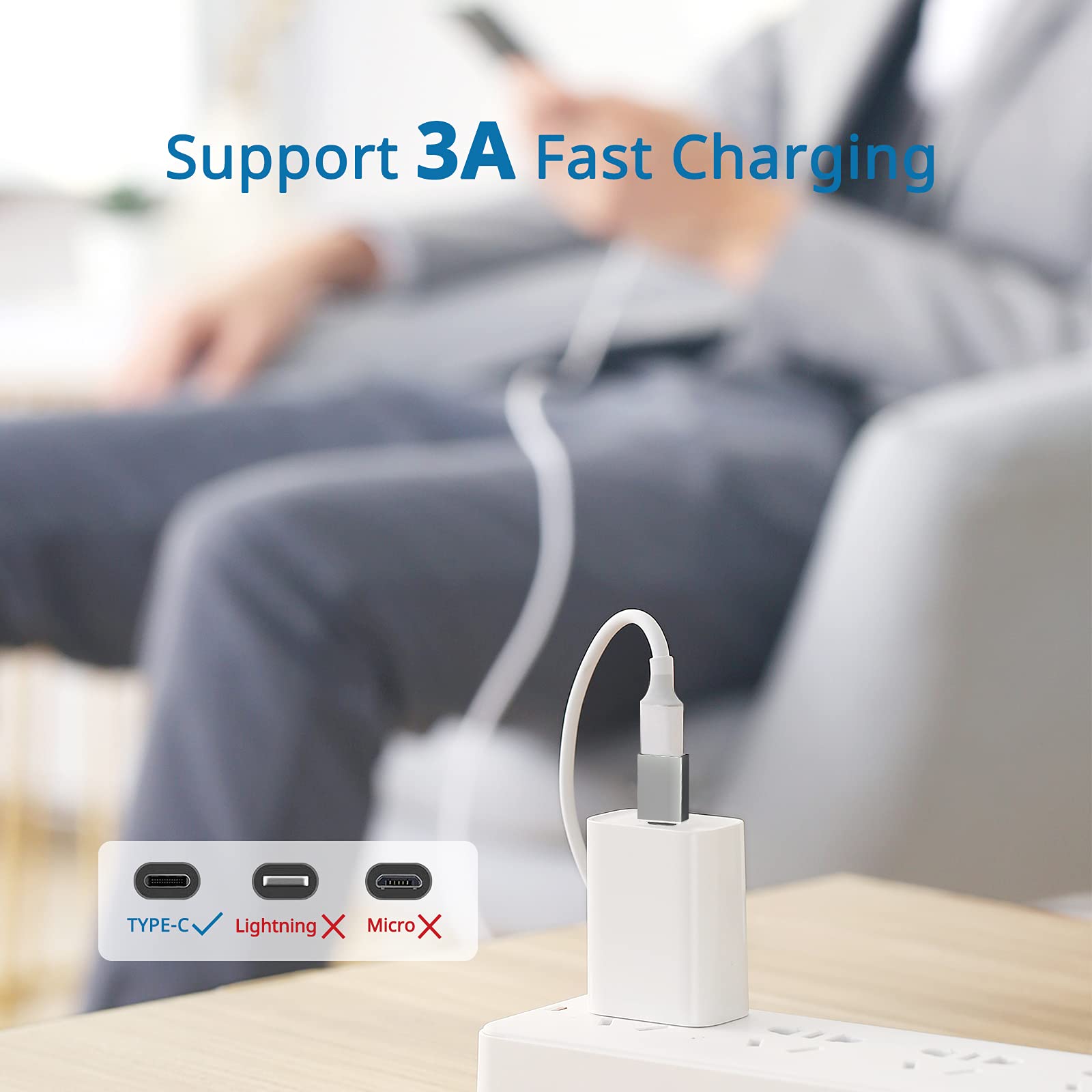 Marmoin Usb C To Usb Adapter, 2 Pack, Male To Female, Zinc Alloy, High Speed Data Transfer, Compatible With Imac, Ipad Pro, Macb