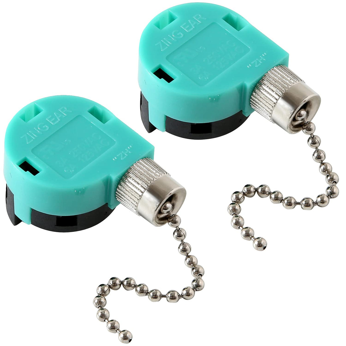 Akahttbn Ceiling Fan Switch 3 Speed 4 Wire Zing Ear Ze 268S6, Fan Pull Chain Switch Replacement Speed Control,Compatible With Hu