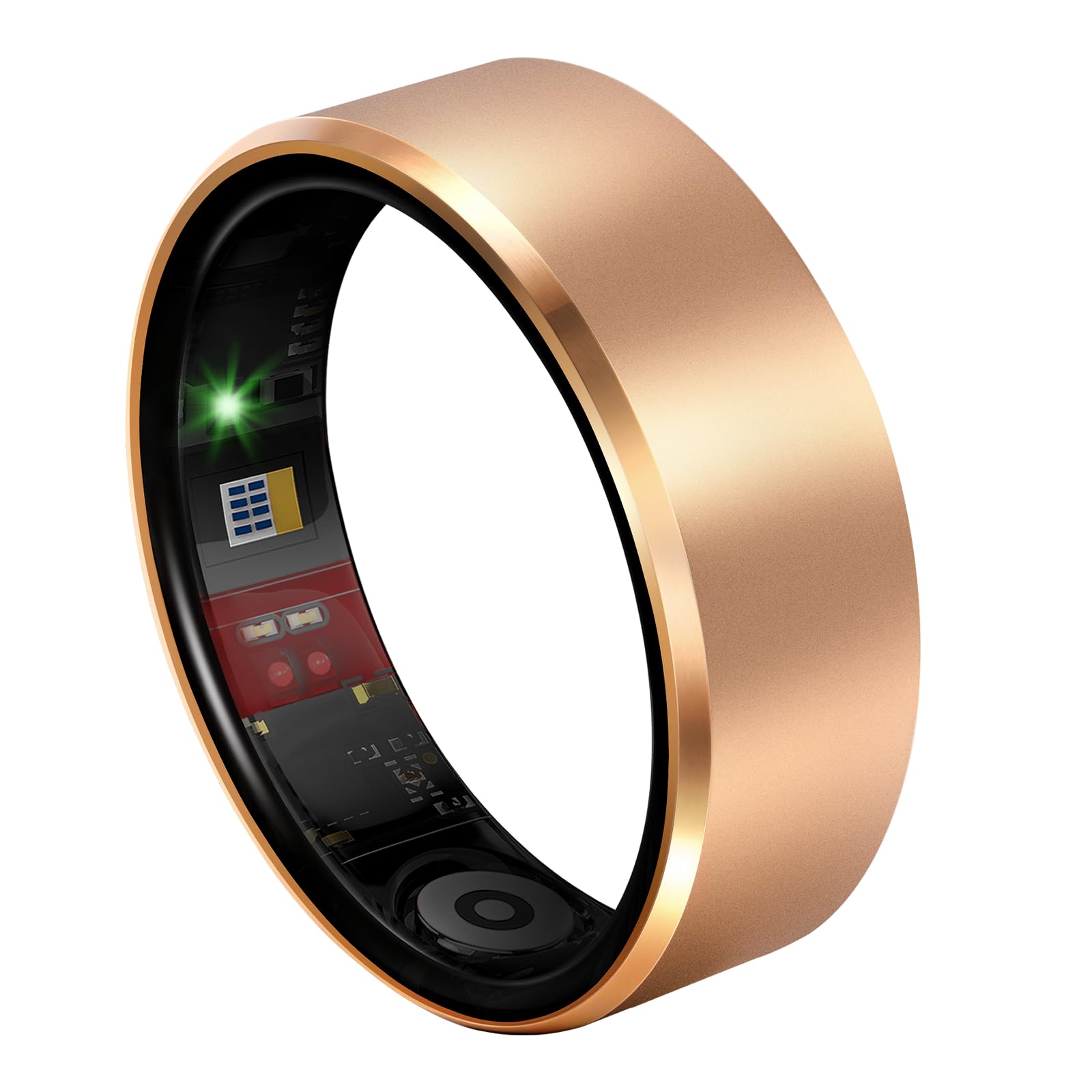 Milavan Smart Health Ring 2.0 for Women Men, Slim Scratch & Fingerprint Resistant Design,Efficient Chip Fitness Tracker, Warm Go
