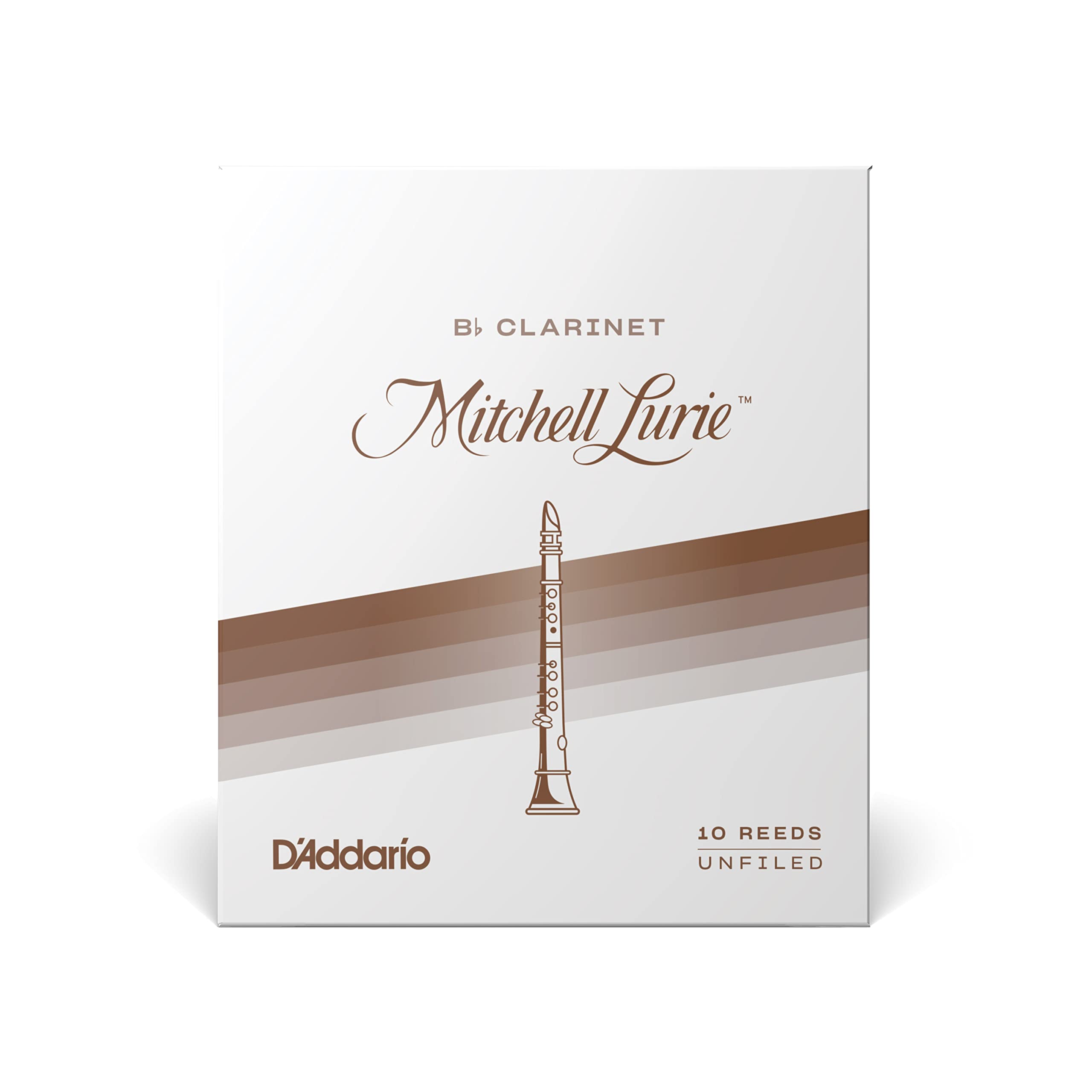 Daddario Woodwinds Mitchell Lurie Bb Clarinet Reeds, Strength 4.0, 10 Pack   Rml10Bcl400