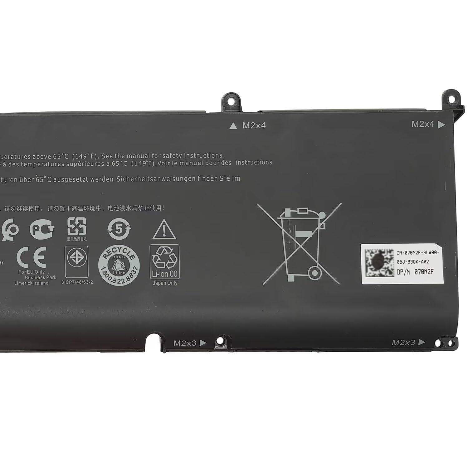 IZKROR 69KF2 86Wh Li-ion Laptop Battery for Dell Alienware M15 R3 R4 R5 R6 R7 M17 R3 R4 Precision XPS 15 Inspiron Vostro Black