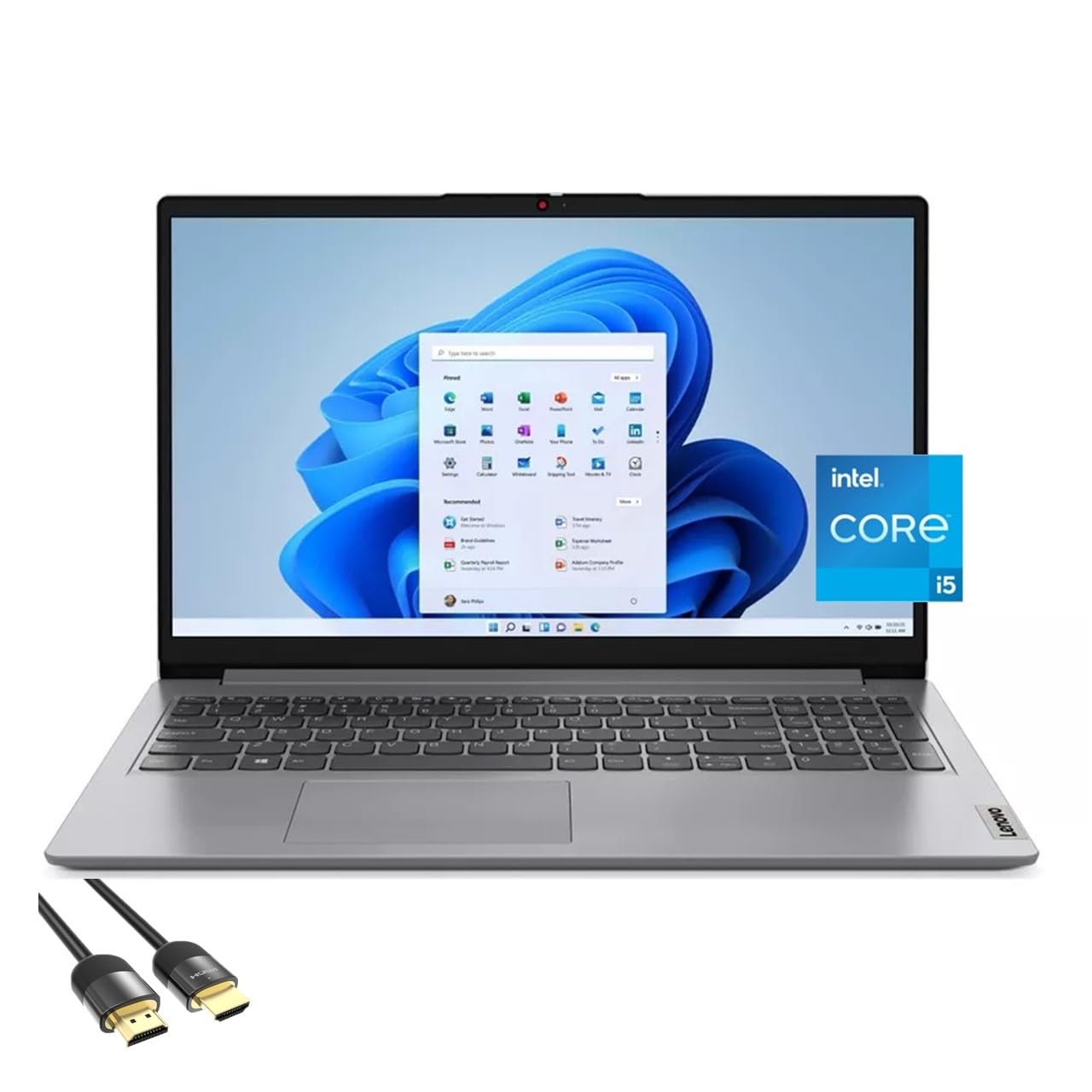 Lenovo IdeaPad 15.6 FHD Slim and Light Laptop, 12th Gen Intel 10-Core i5-1235U, 16GB RAM, 1TB PCIe SSD, USB-C, HDMI, WiFi 6, Key