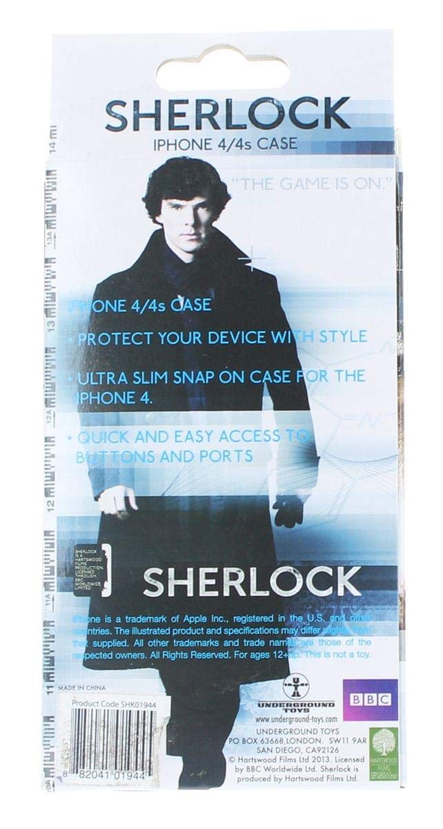 Sherlock Holmes Iphone 4 Hard Case: I Believe In Sherlock / Moriarty Was Real