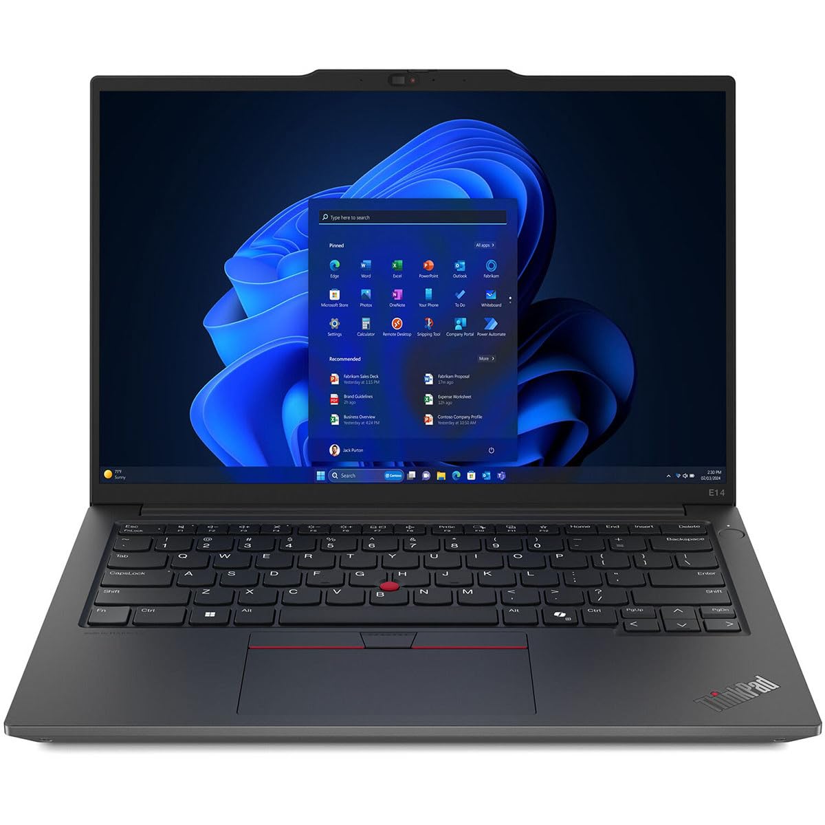 Lenovo ThinkPad E14 Gen 6 21M3000PUS 14 Notebook - WUXGA - AMD Ryzen 7 7735U - 16 GB - 512 GB SSD - English Keyboard - Black