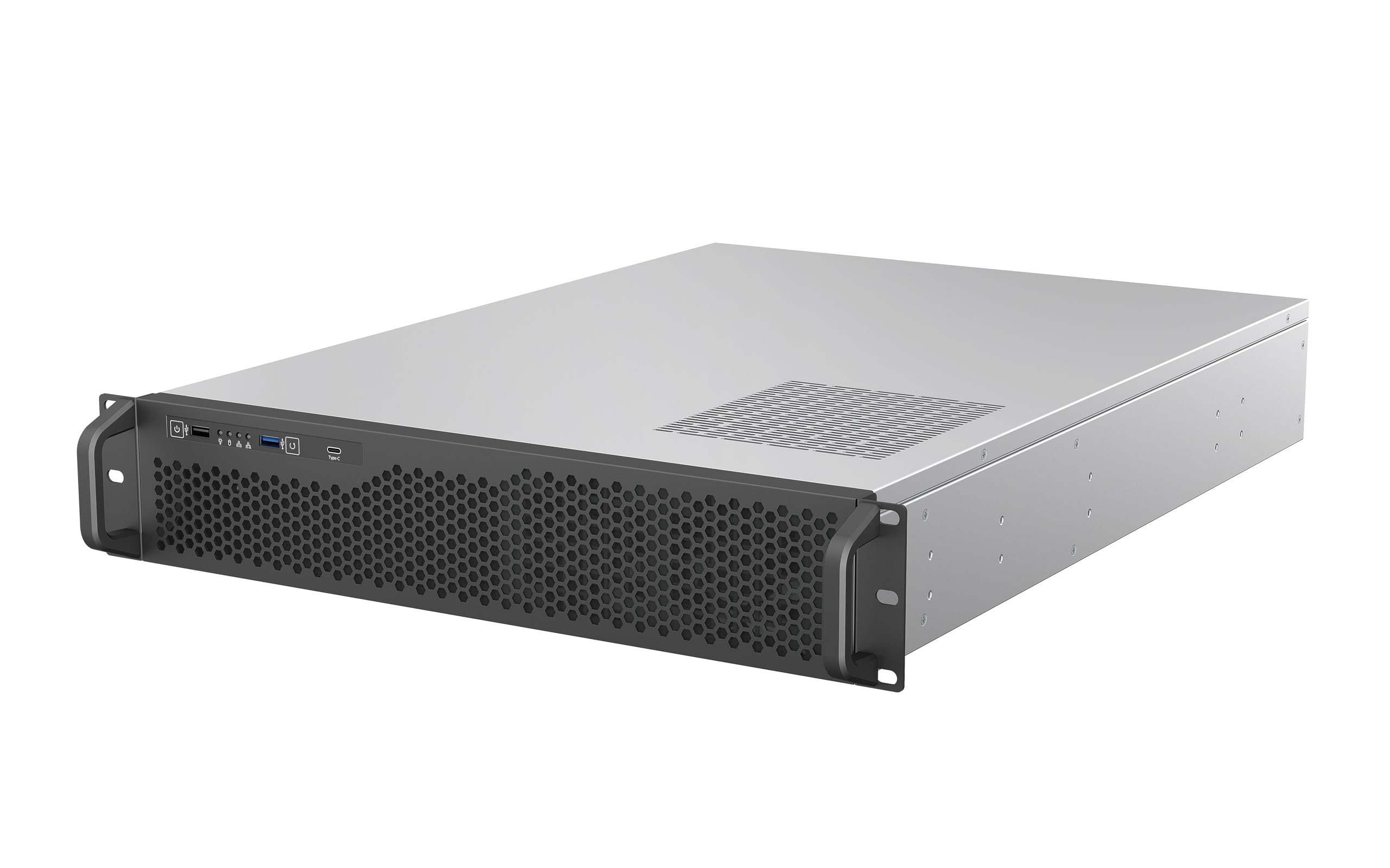 Silver Rack Chassis Faceplate Rosewill 2U Rackmount Server Chassis Silver 6x 3.5
