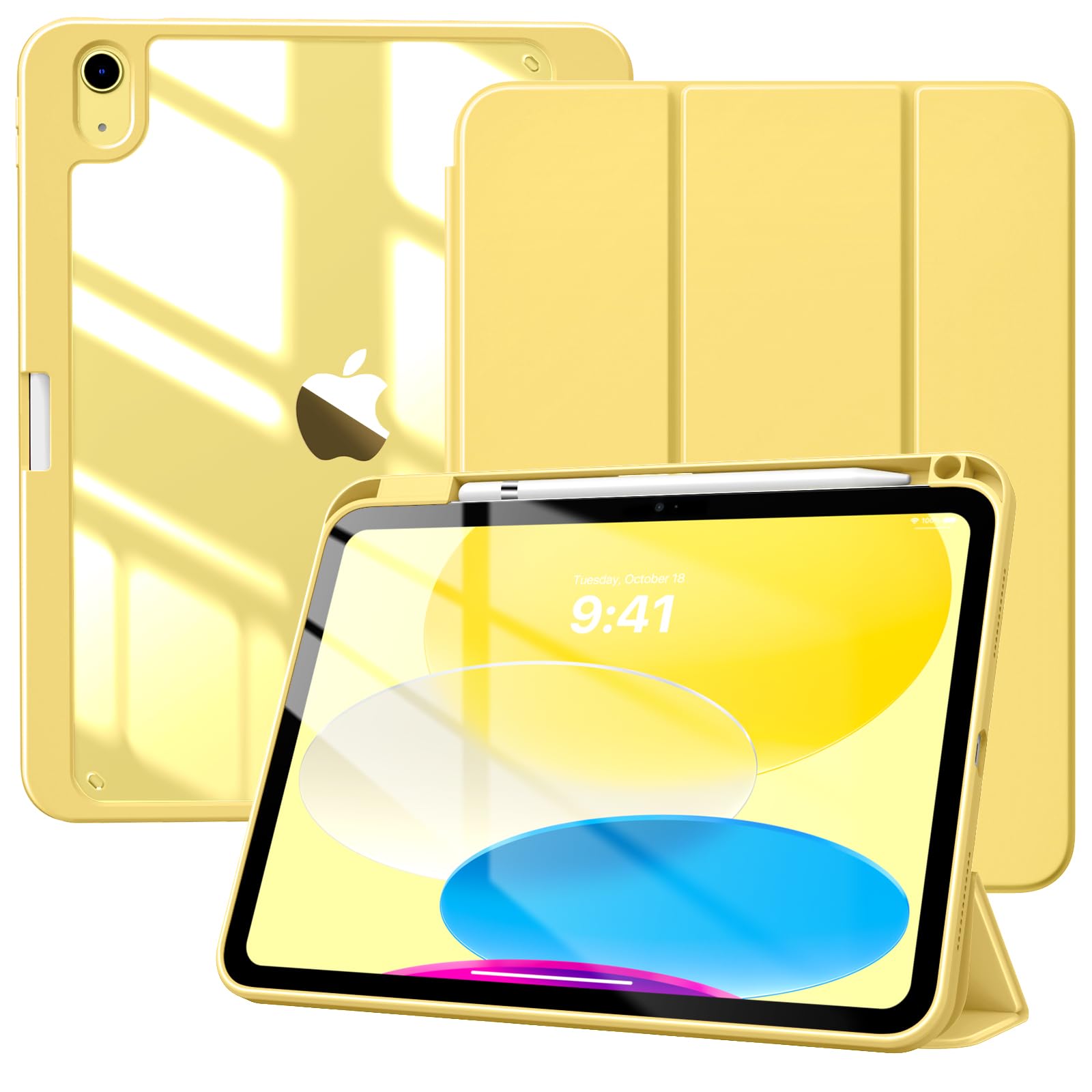 TiMOVO Case for iPad (A16) 11th Generation 11 Inch 2025, iPad 10th Generation Case 10.9 Inch 2022 with Pencil Holder,Slim Protec