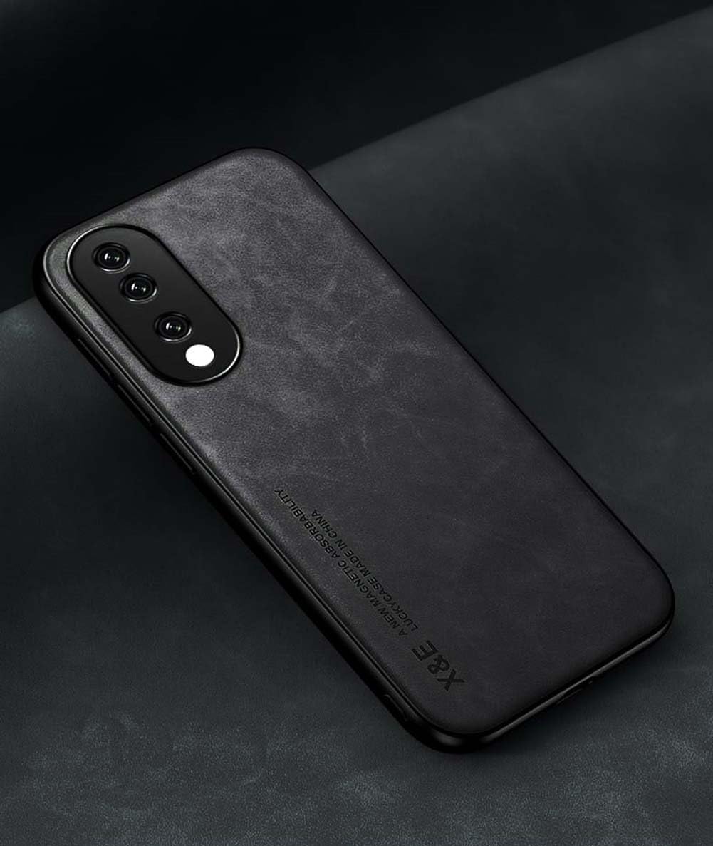 Kepuch Silklike Case For Honor 90   Cover Bumper Built In Metal Plate For Honor 90   Black