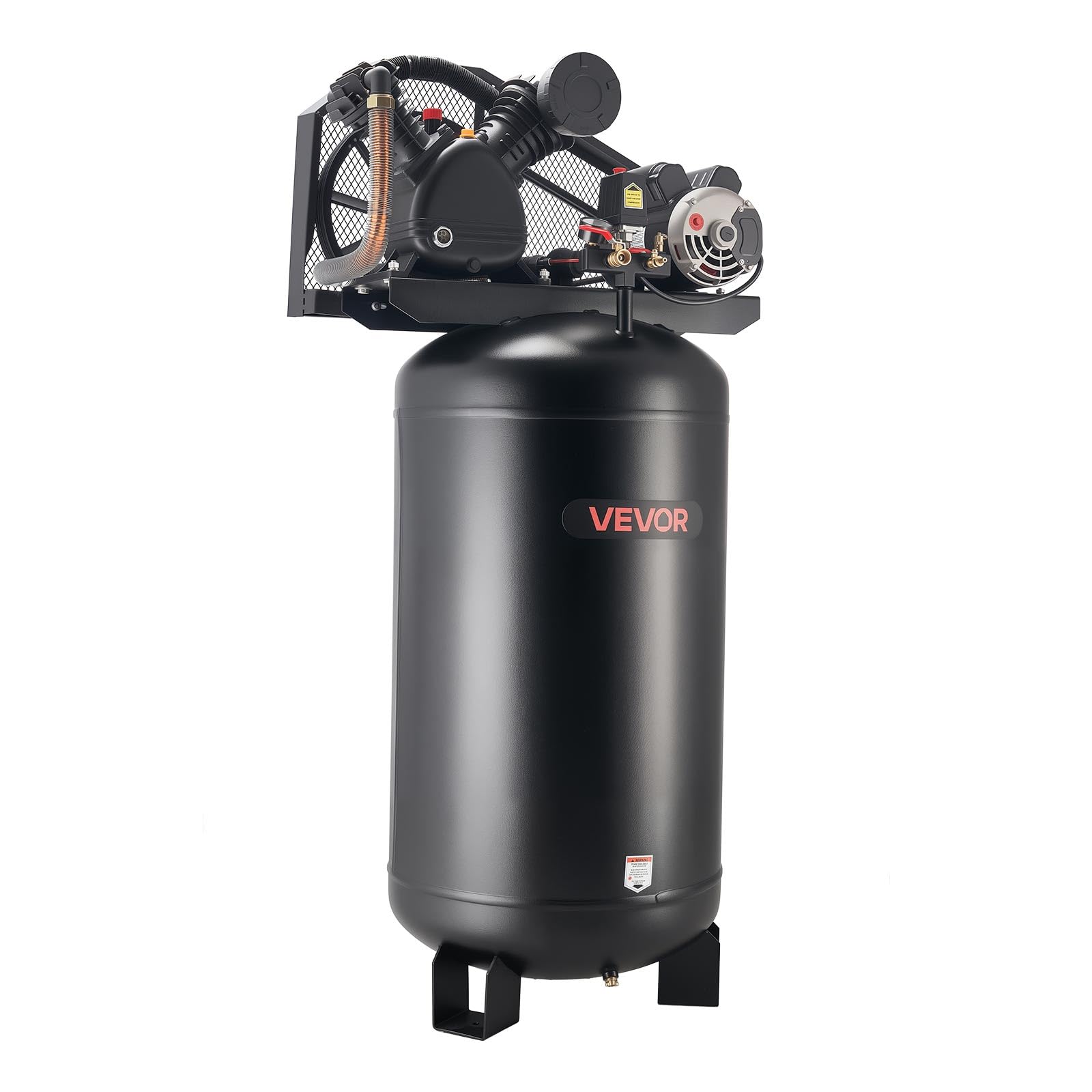 VEVOR 80 Gallons Heavy-Duty Air Compressor, 5HP 10 SCFM at 90PSI Air Compressors Max 175PSI Pressure, Oil-Lubricated Compressor