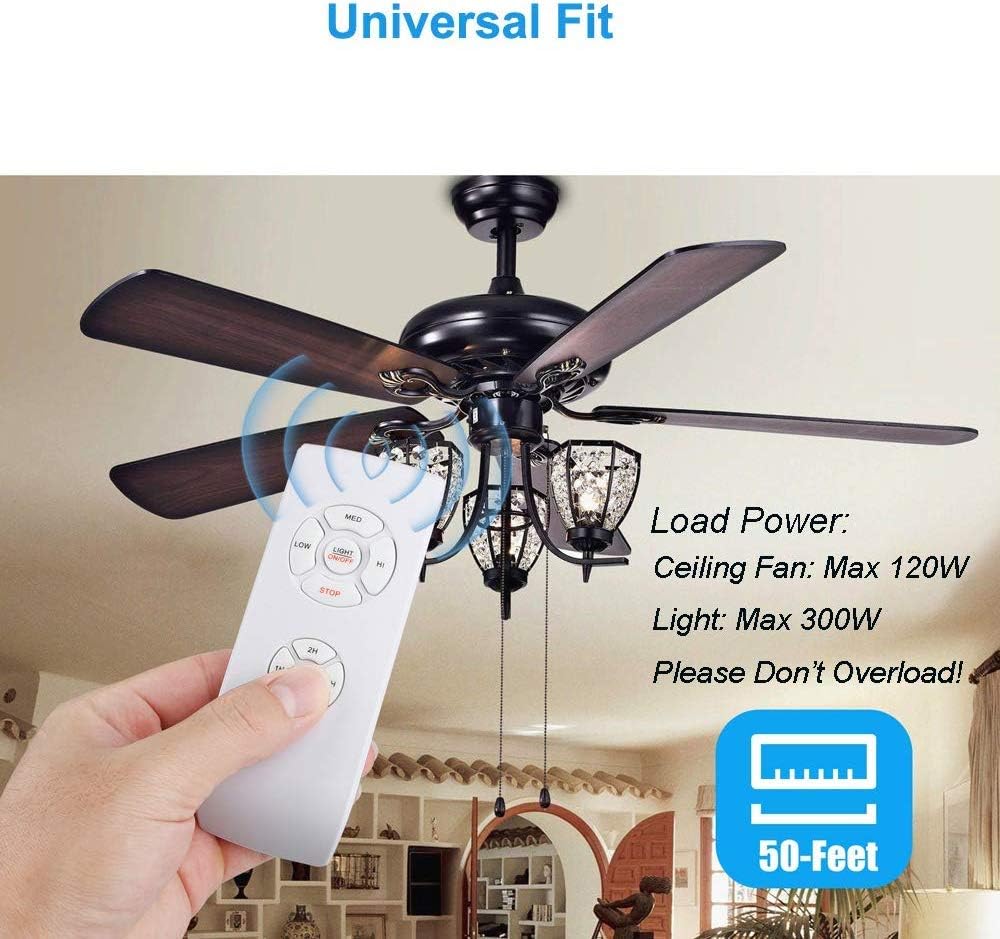 Ceiling Fan Remote Control Kit, Timing Wireless Remote Control