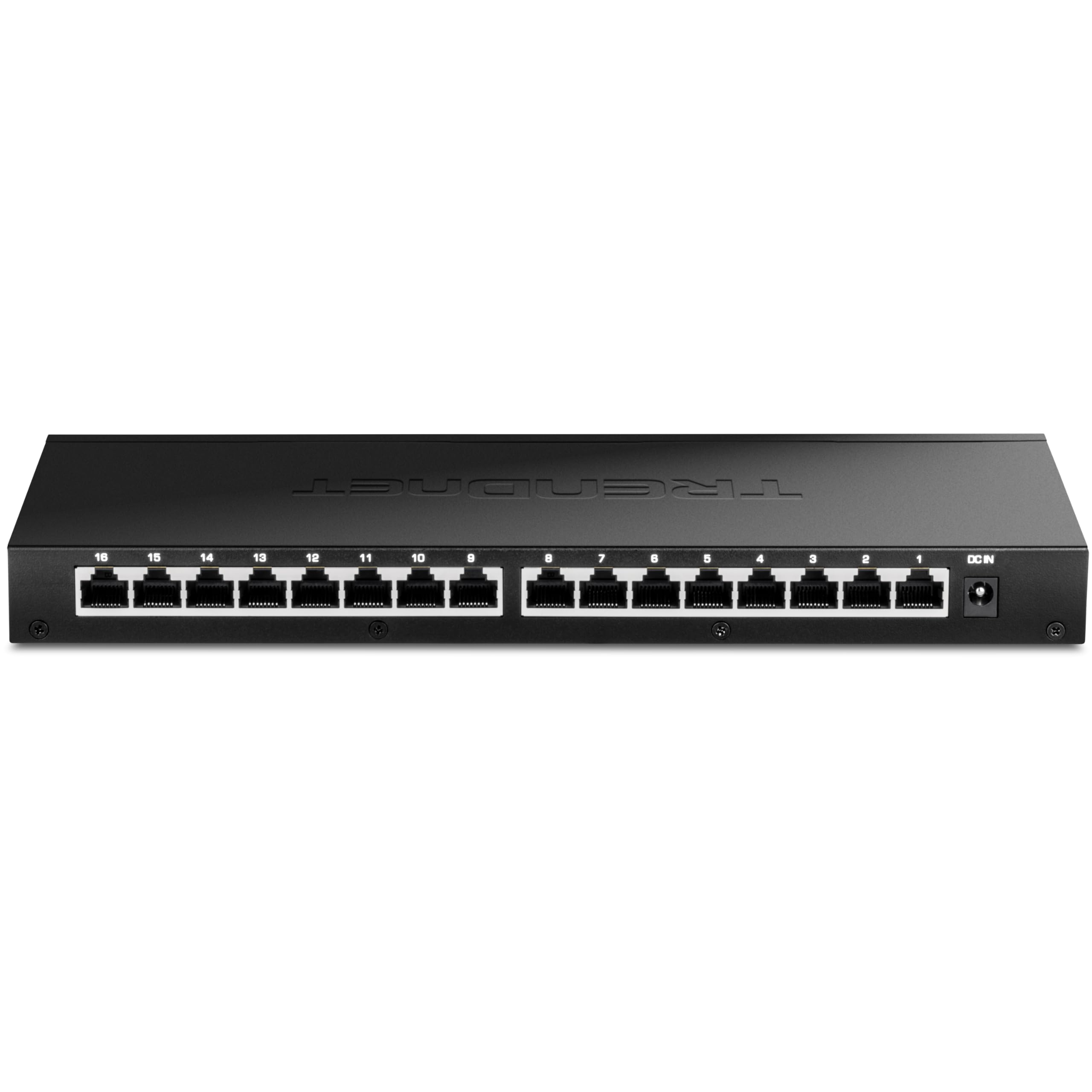 TRENDnet 16-Port Unmanaged 2.5G Desktop Network Ethernet Switch, TEG-S3160, 16 x 2.5Gb RJ-45 Ports, 80Gbps Switching Capacity, E