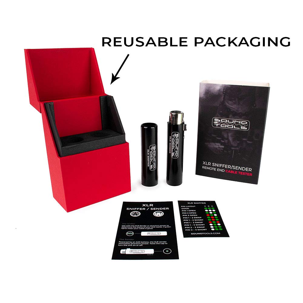 Soundtools Xlr Sniffer/Sender Microphone Cable Remote End Cable Tester